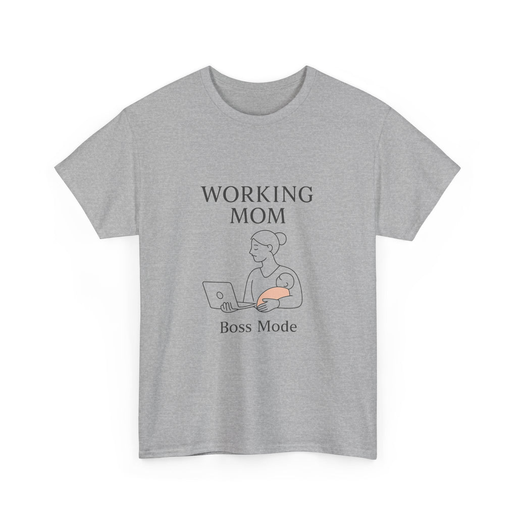 Working Mom Boss Mode On T-Shirt | Funny Mom Humor | Graphic Tee
