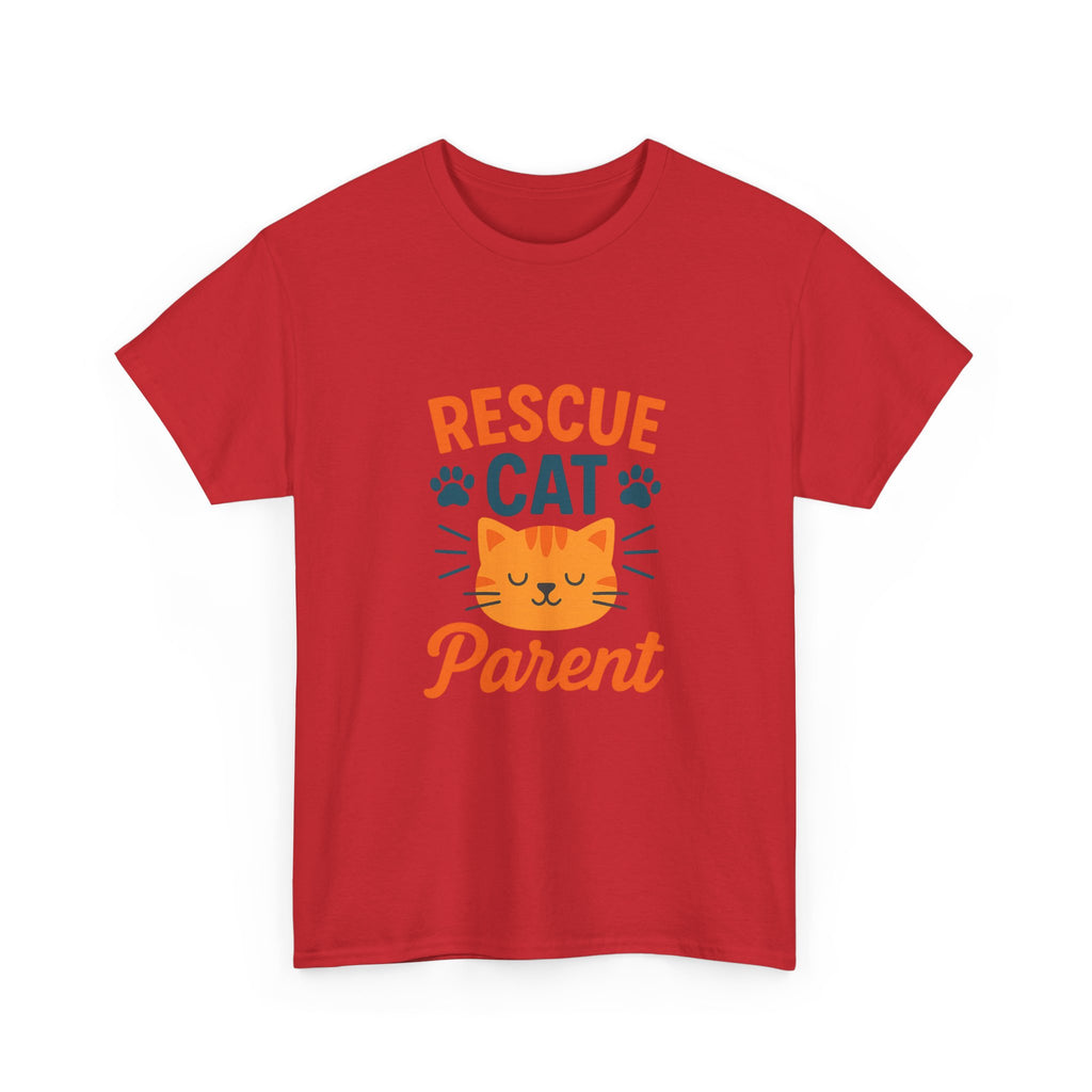 Proud Rescue Cat Parent T-Shirt | Shelter Adoption Gift | Graphic Tee