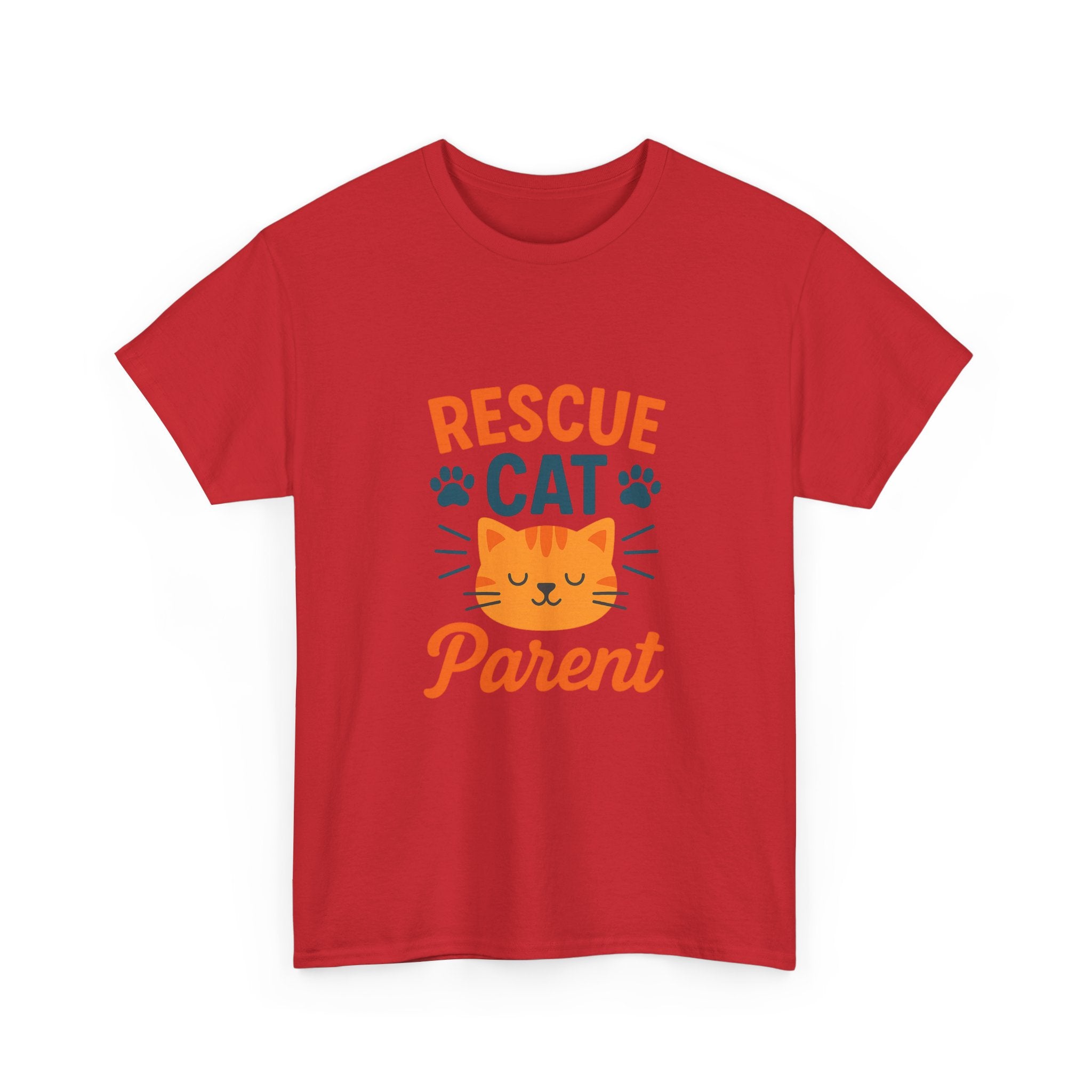 Proud Rescue Cat Parent T-Shirt | Shelter Adoption Gift | Graphic Tee