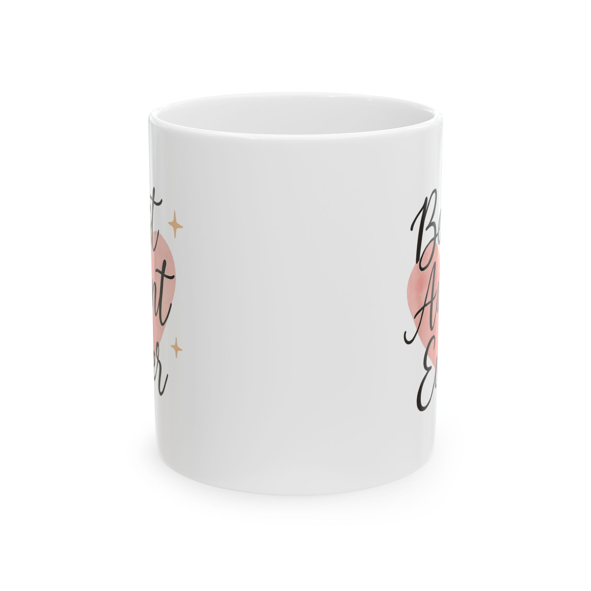 Best Aunt Ever Heart Coffee Mug | Unique Gift | Ceramic Mug