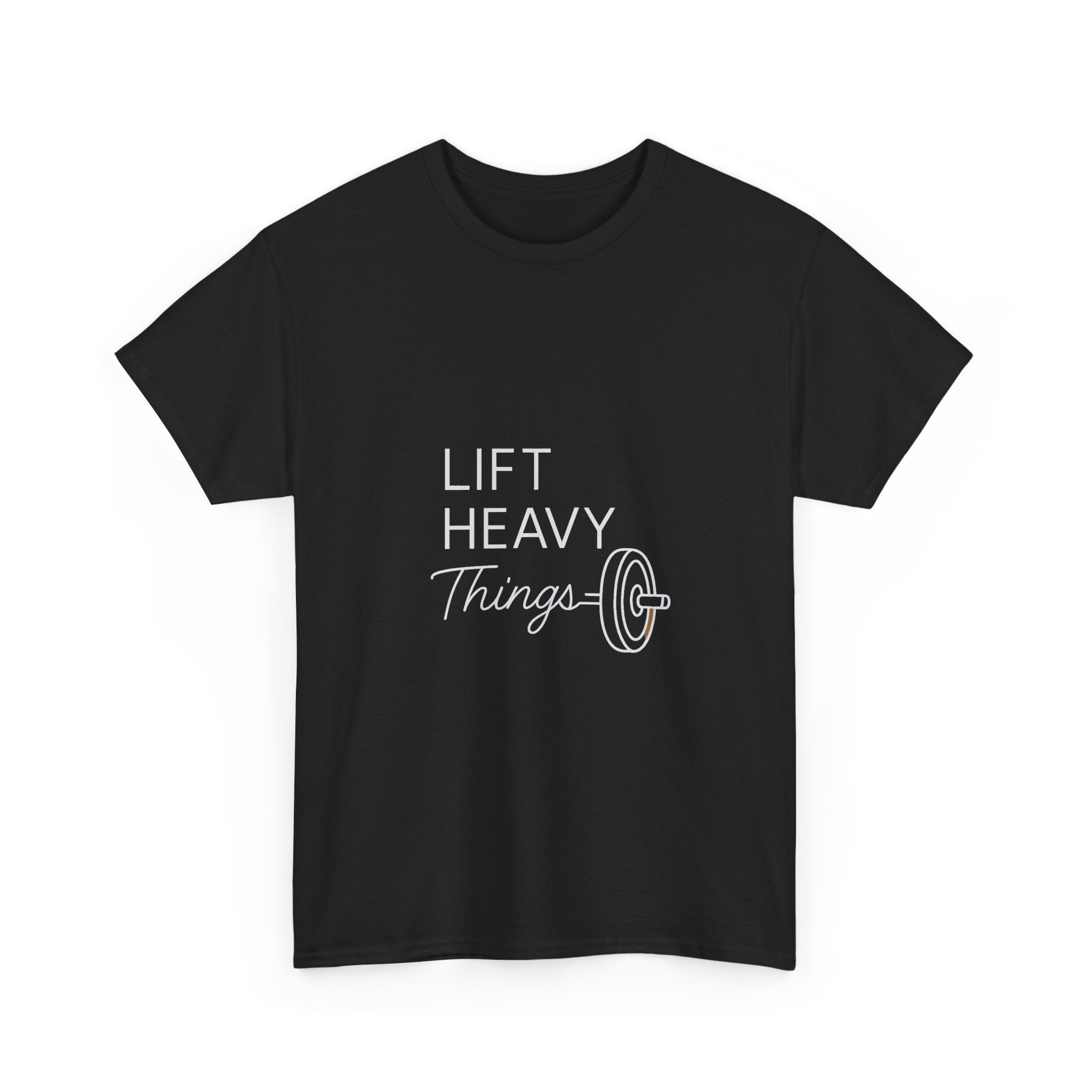 Lift Heavy Things It Helps T-Shirt | Weightlifting Gift | Graphic Tee