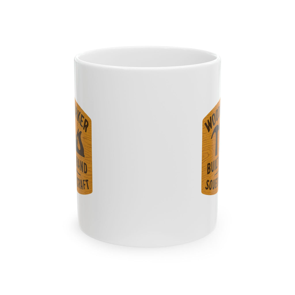 Custom Wood Worker Built By Hand Ceramic Mug