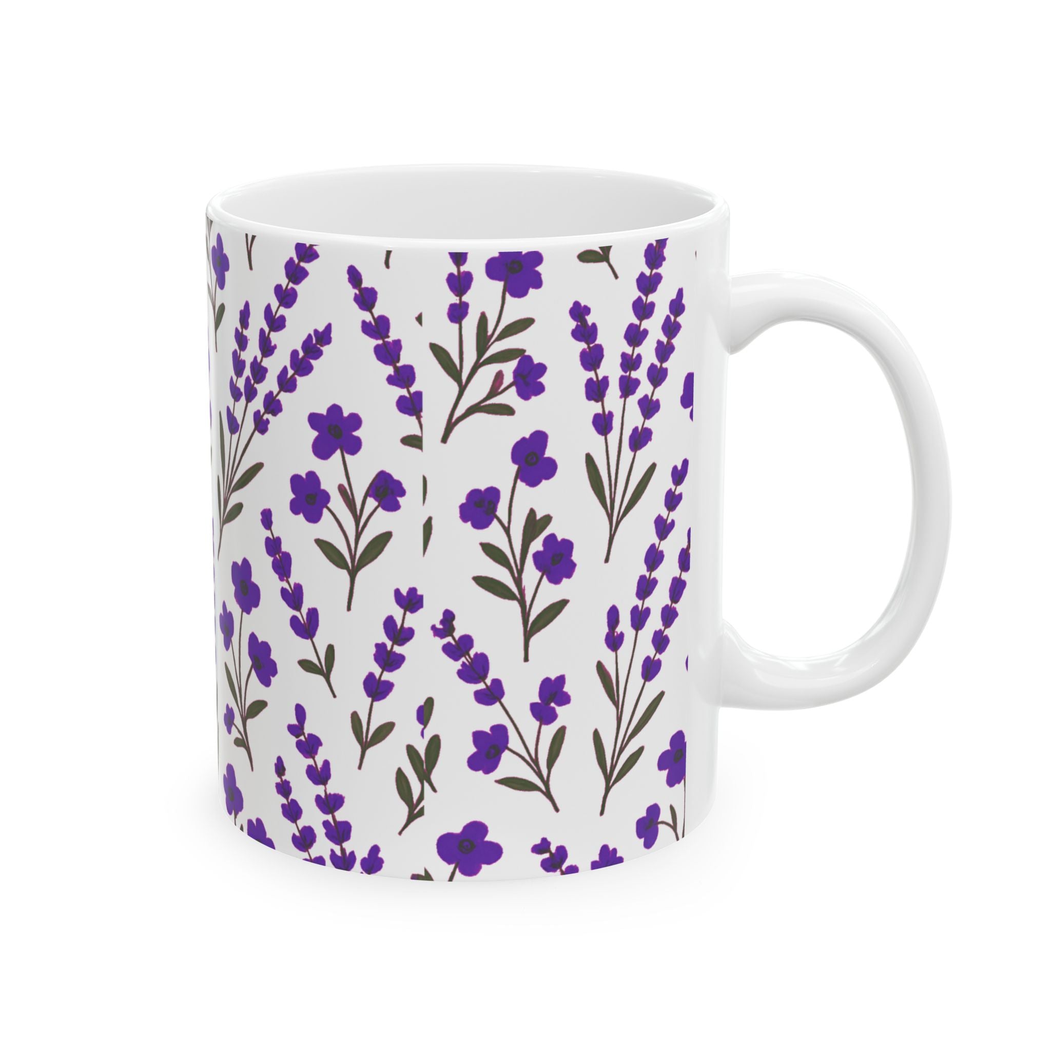 Purple Lavender Coffee Mug | Unique Gift | Ceramic Mug