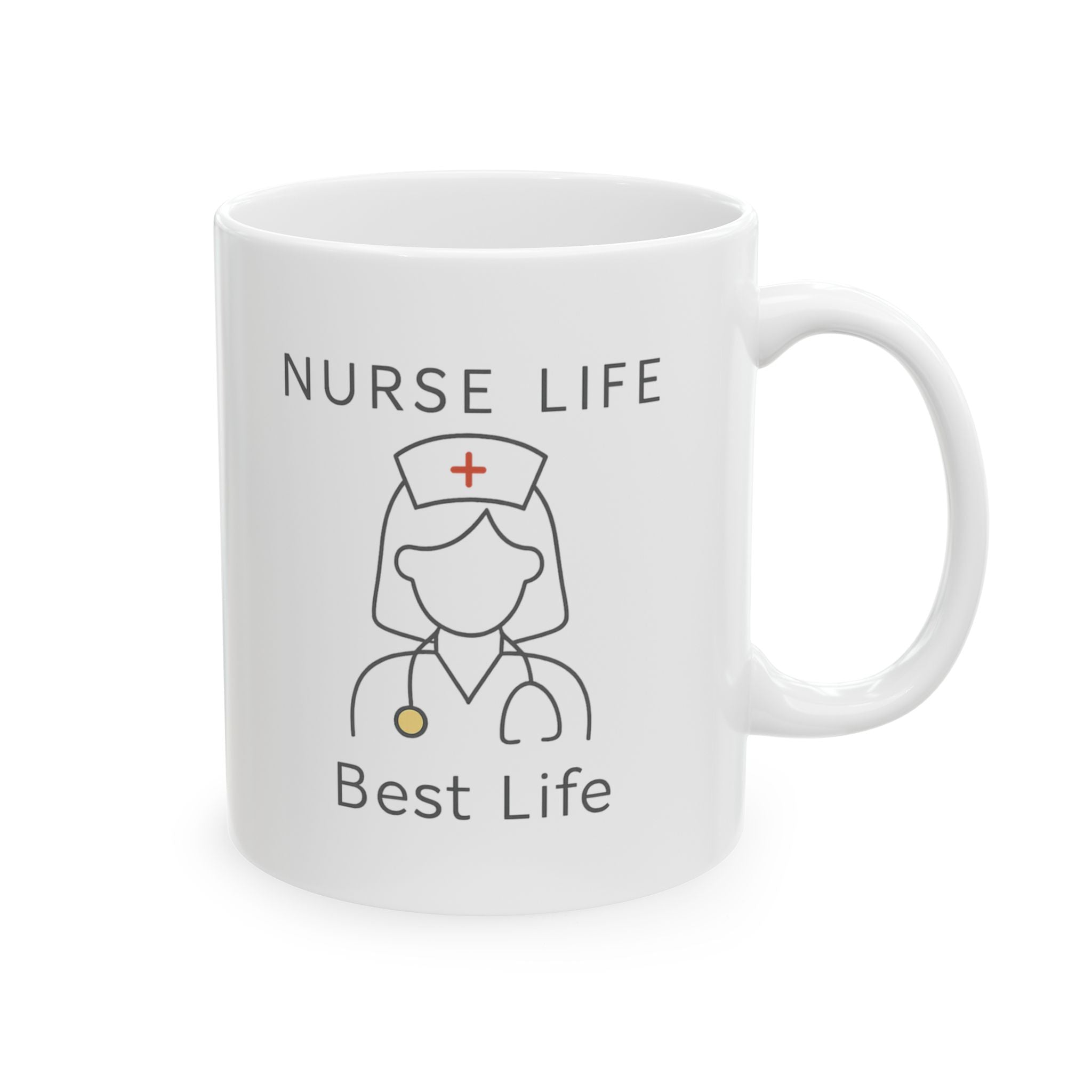 Nurse Life Best Life Period Coffee Mug | Nurse Humor Gift | Ceramic Mug