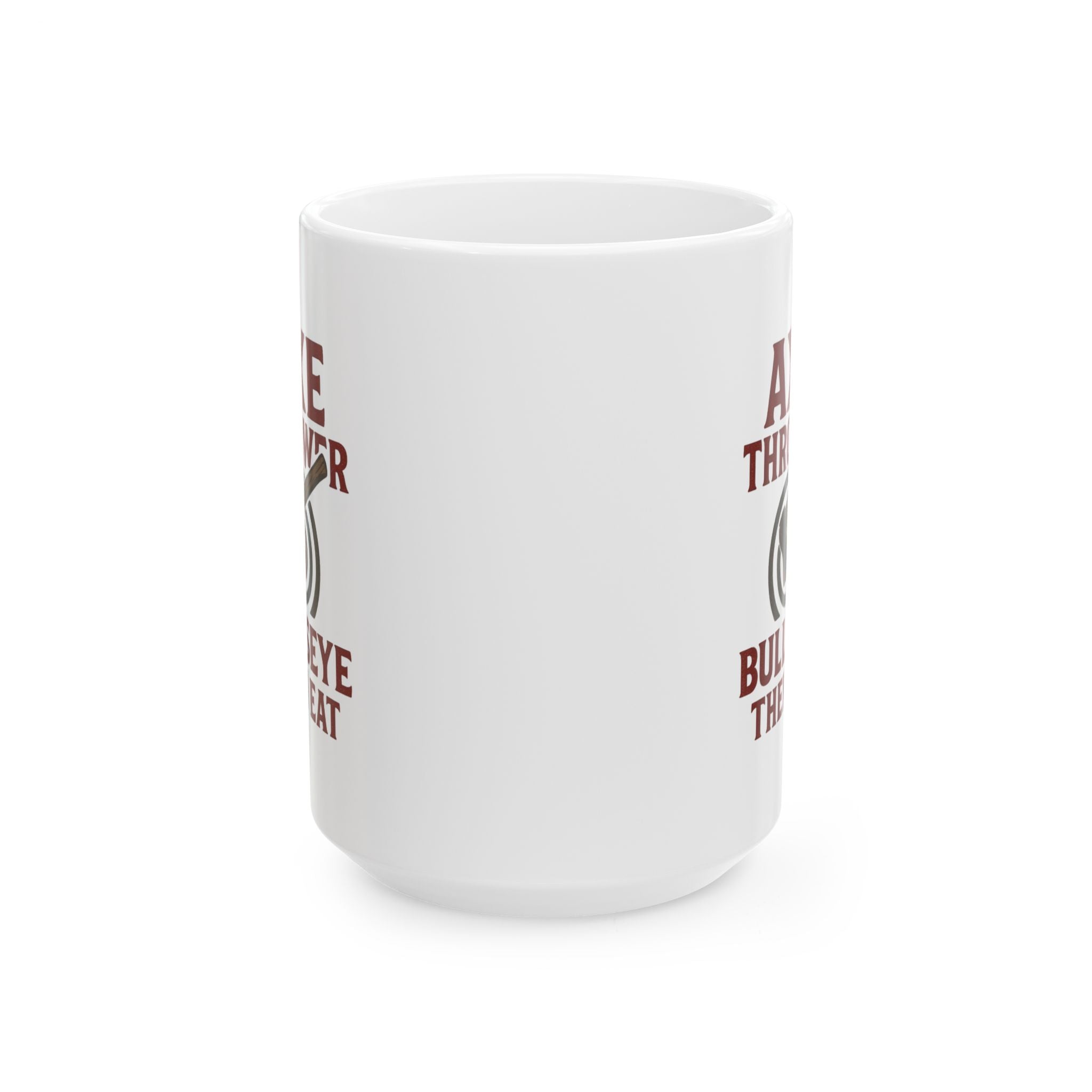 Competitive Axe Thrower Bullseye Then Breakfast Coffee Mug | Unique Gift | Ceramic Mug