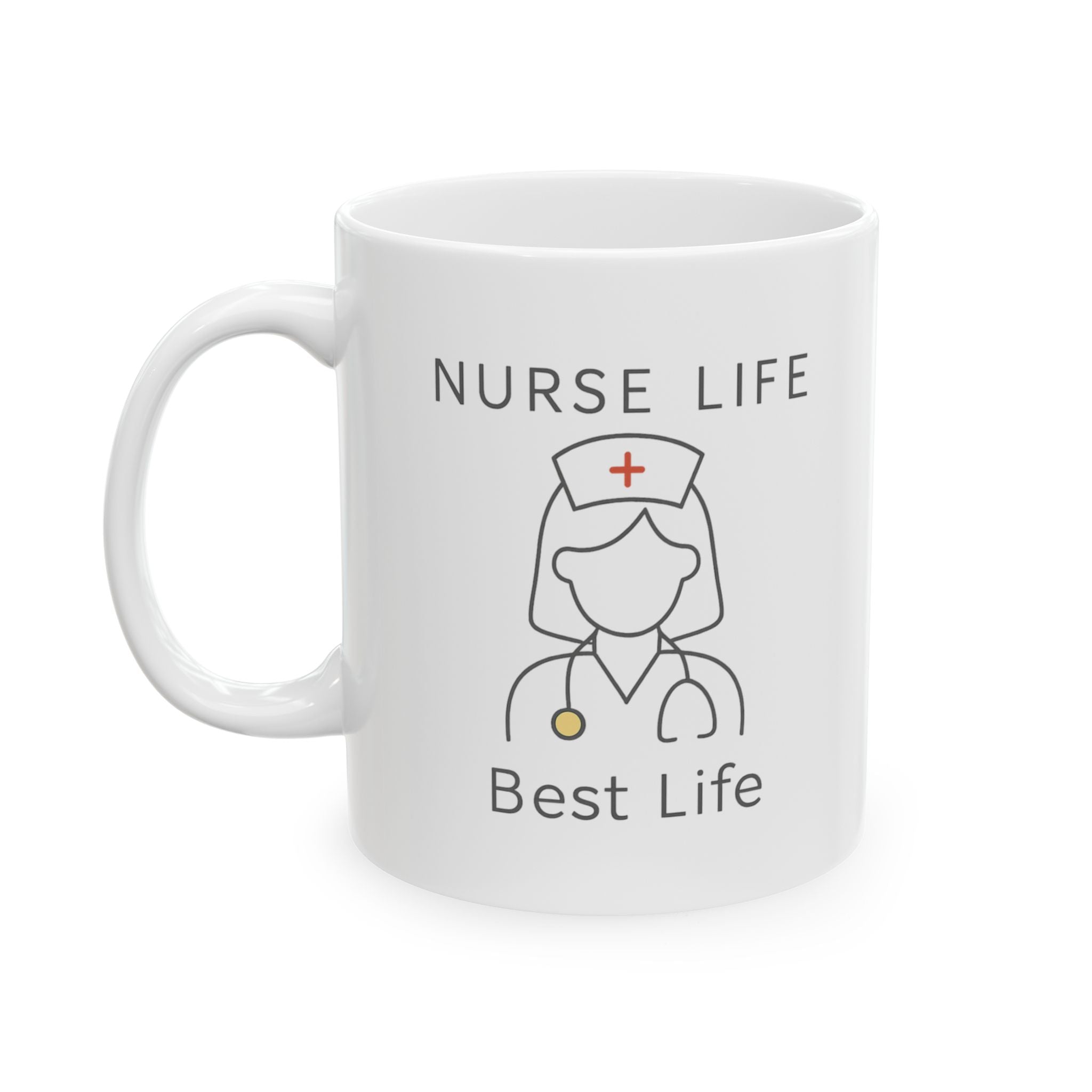 Nurse Life Best Life Period Coffee Mug | Nurse Humor Gift | Ceramic Mug