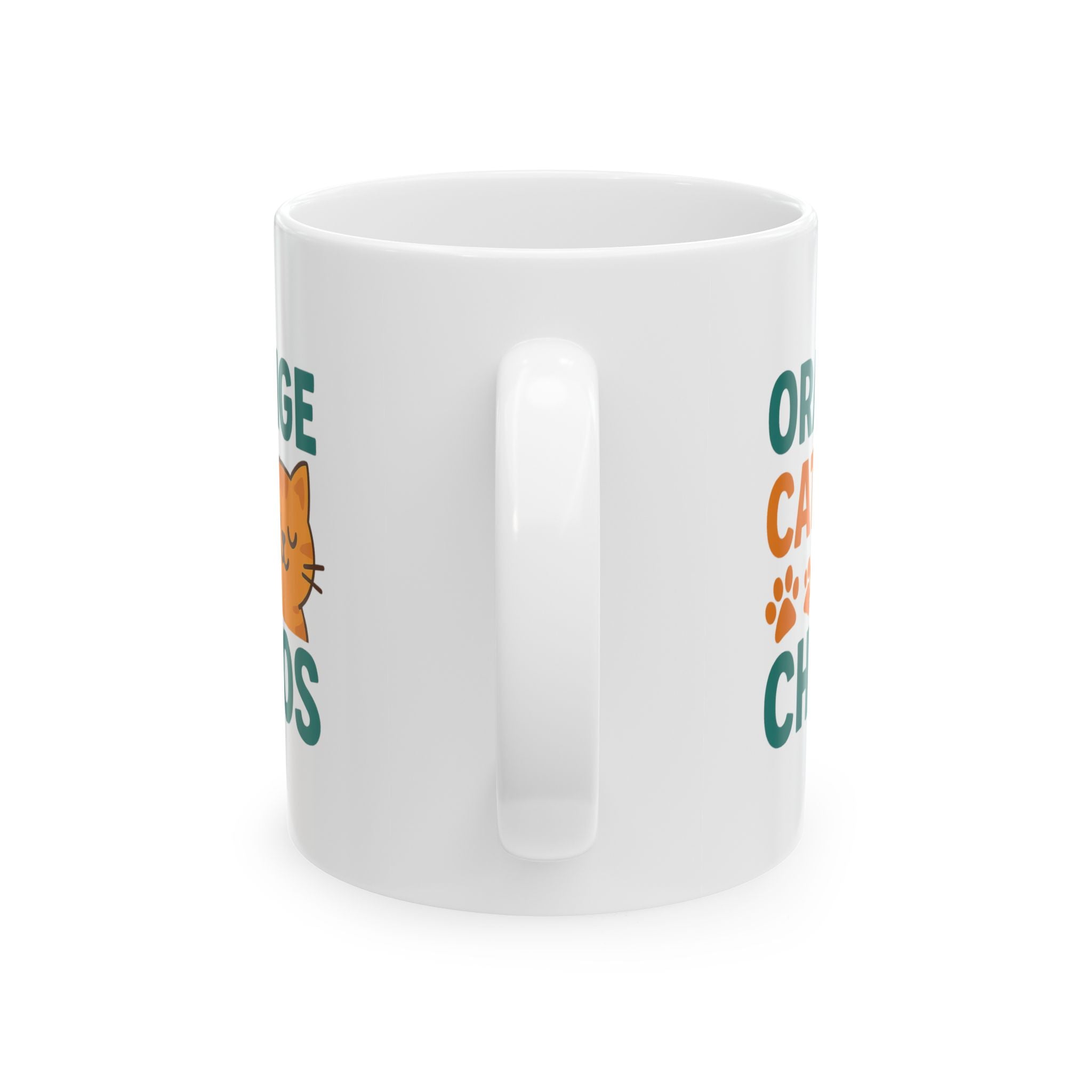 Orange Cats Choose Chaos Coffee Mug | Funny Cat Gift | Ceramic Mug