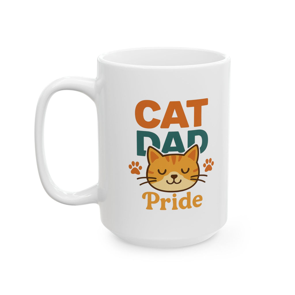 Cat Dad Approved By The Cat Coffee Mug | Cat Lover Humor | Ceramic Mug