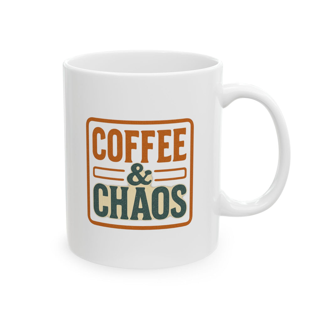 Coffee And Chaos Manager Unpaid Obviously Coffee Mug | Funny Humor Gift | Ceramic Mug