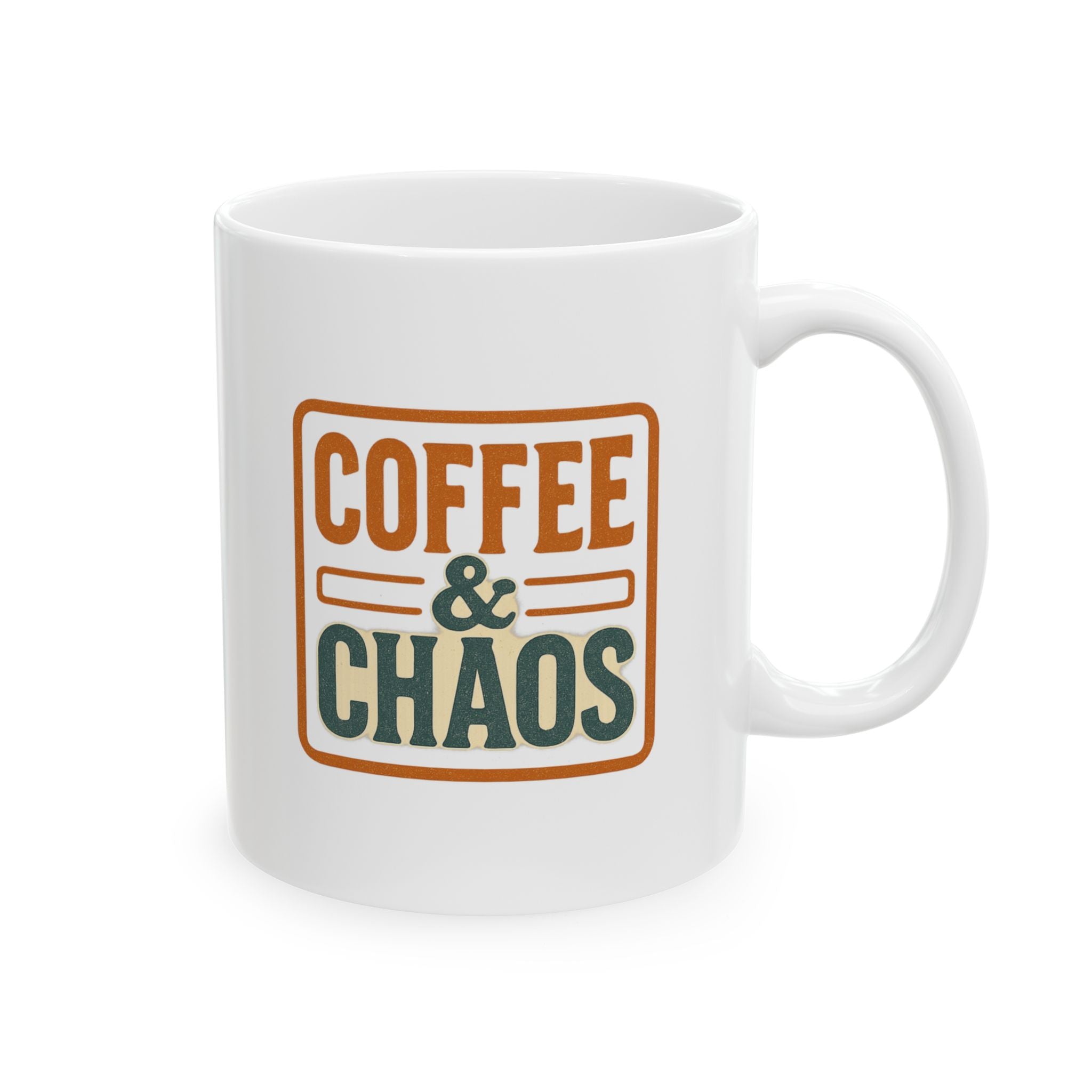 Coffee And Chaos Manager Unpaid Obviously Coffee Mug | Funny Humor Gift | Ceramic Mug