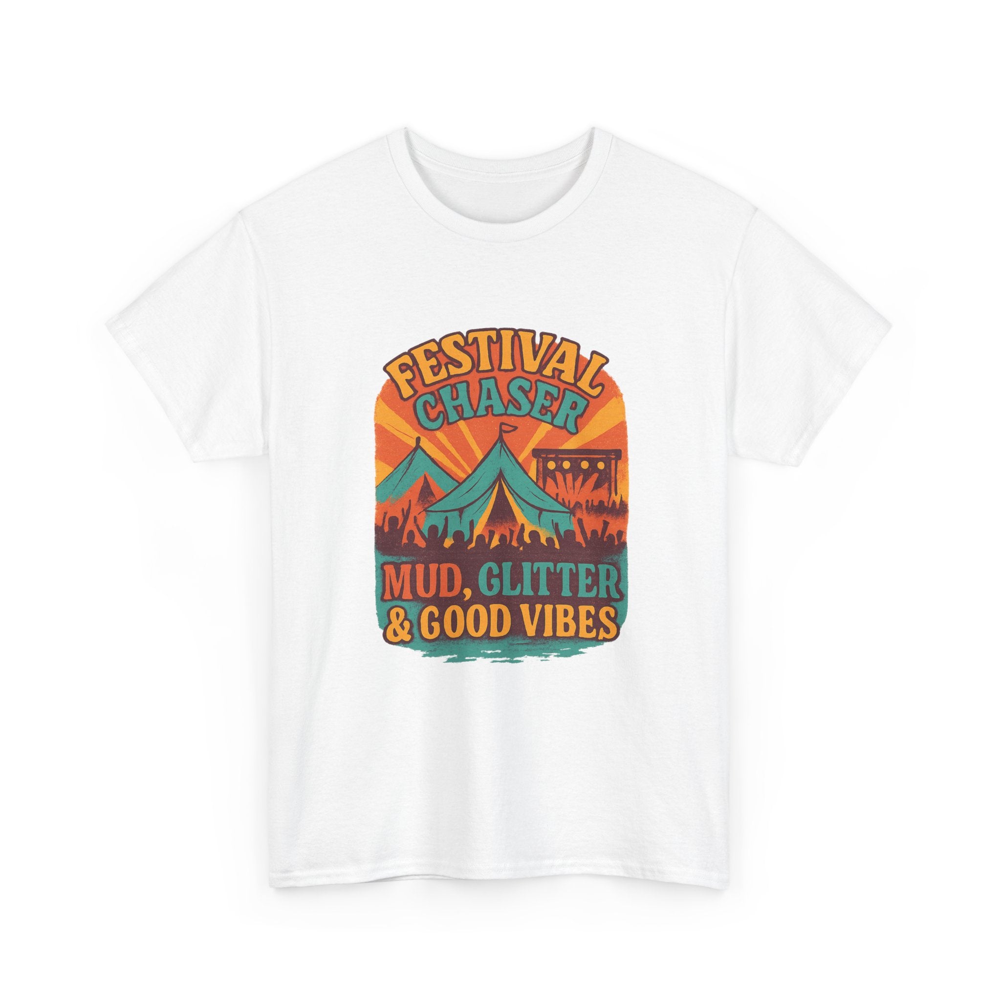 Festival Chaser Mud Glitter And Good Vibes T-Shirt | Unique Gift | Graphic Tee