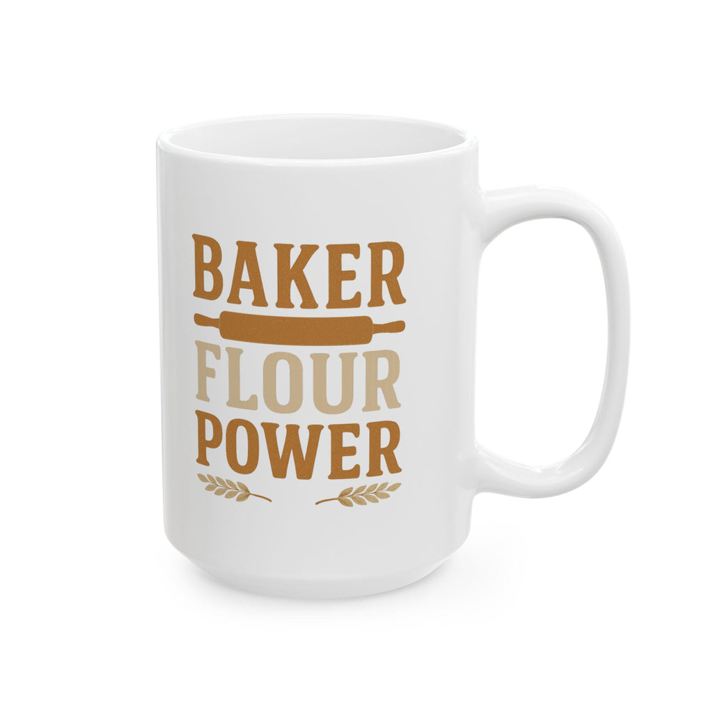 Baker Flour Power Coffee Mug | Baker Gift | Ceramic Mug