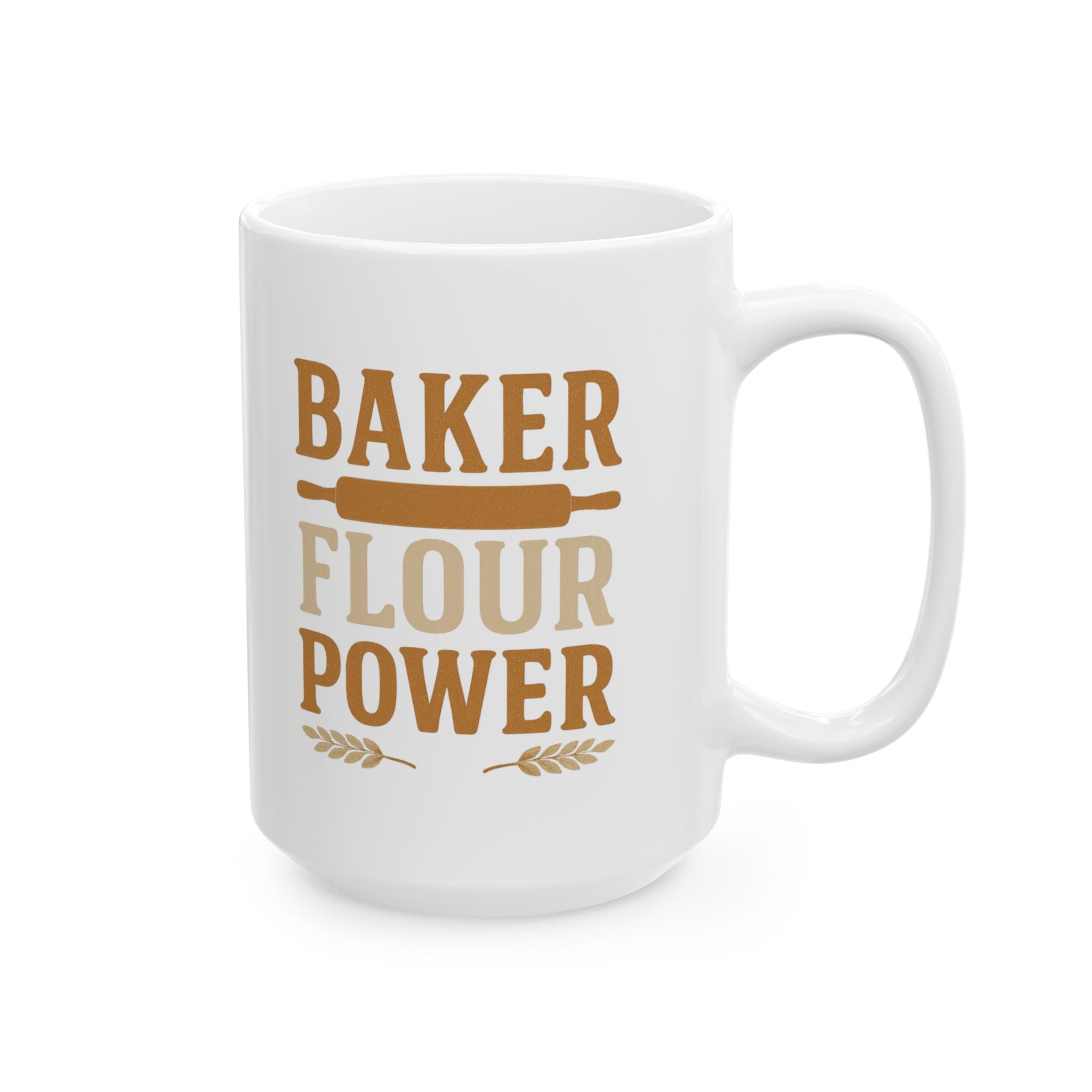 Baker Flour Power Coffee Mug | Baker Gift | Ceramic Mug