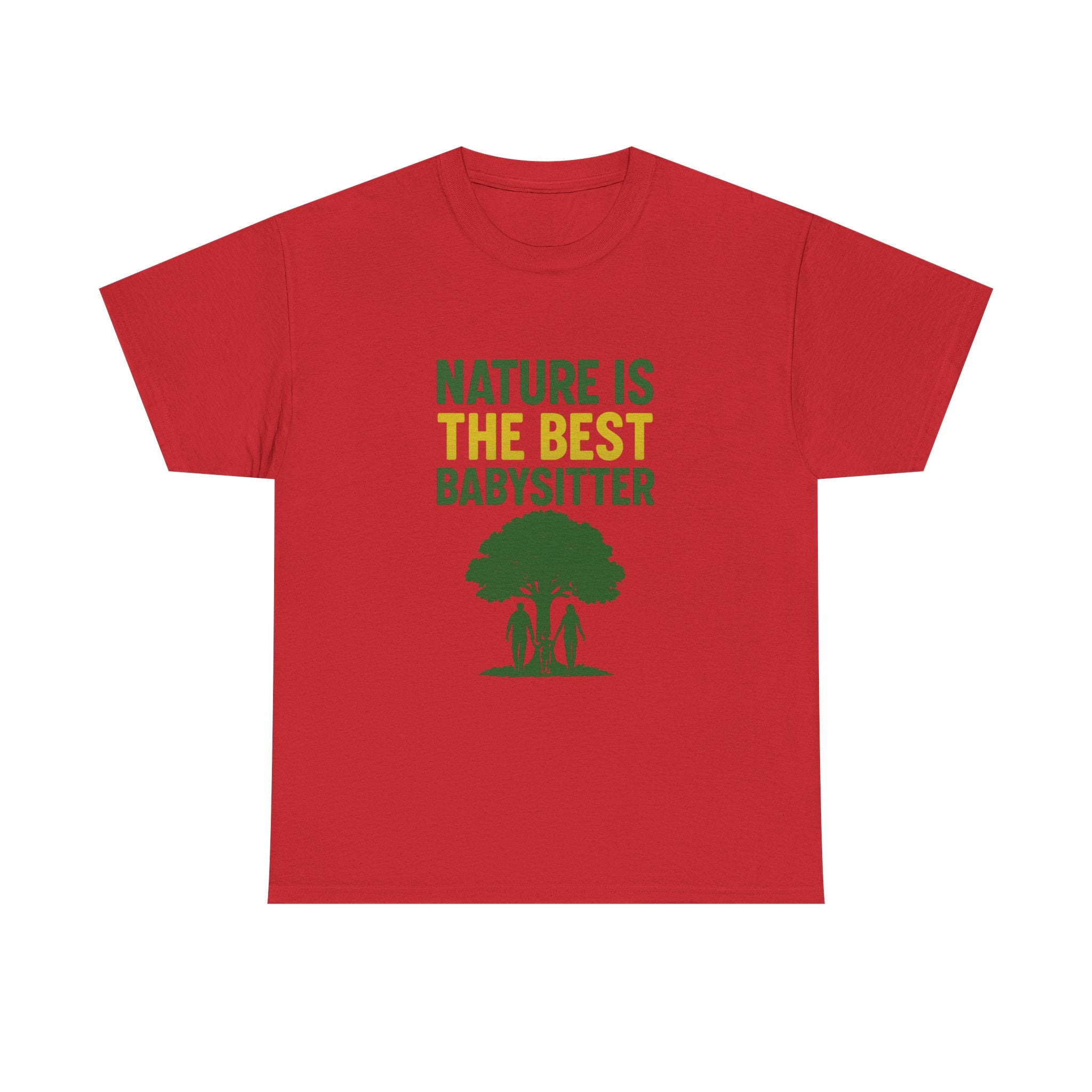 Hiking Mom Nature Is The Best Babysitter T-Shirt | Gift for Mom | Graphic Tee