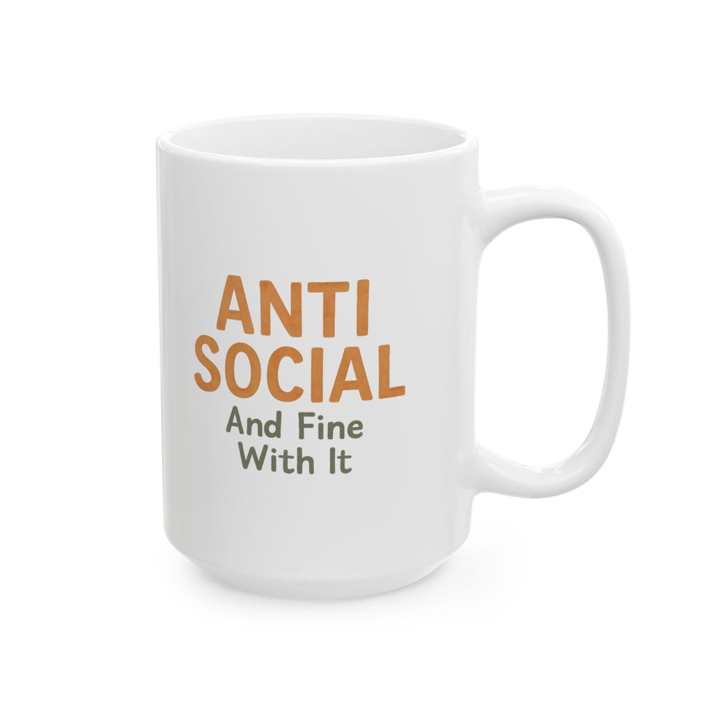 Warning Anti Social Mode Engaged Coffee Mug | Funny Gift | Ceramic Mug