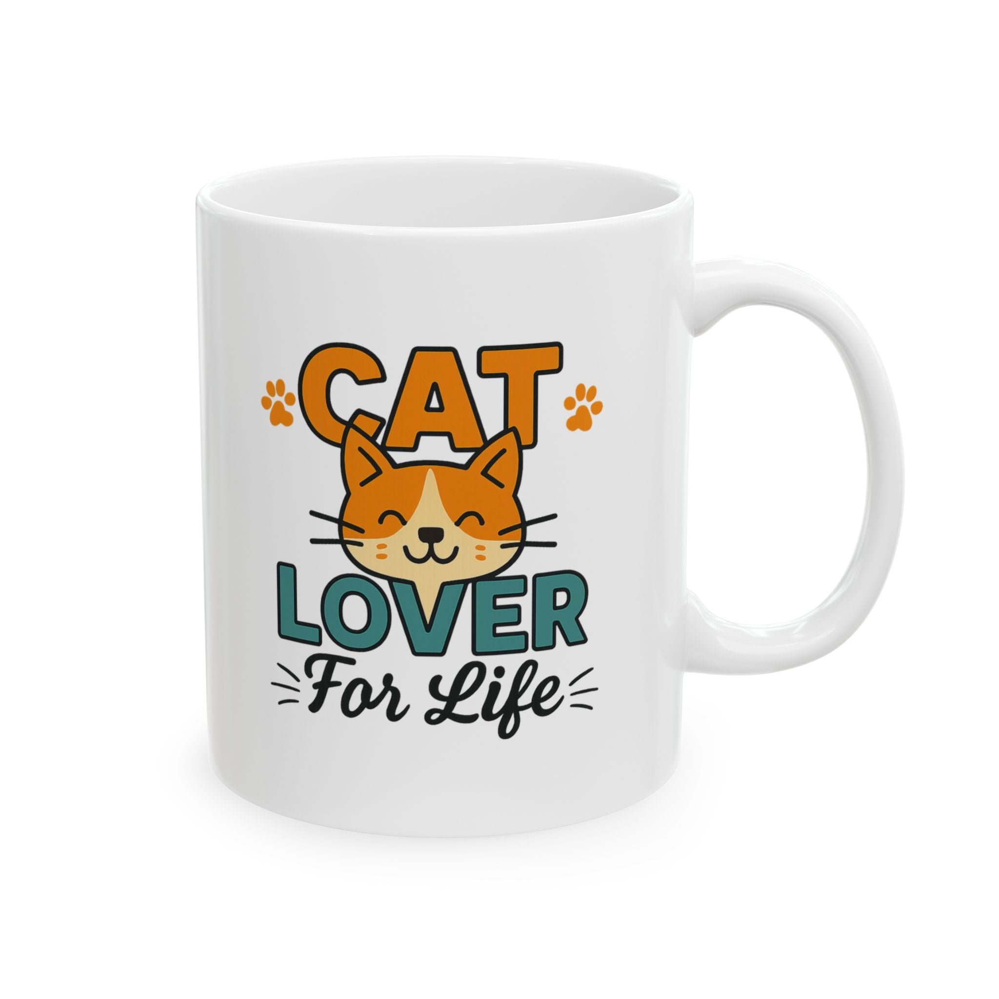 Born To Love Cats Coffee Mug | Cat Lover Gift | Ceramic Mug