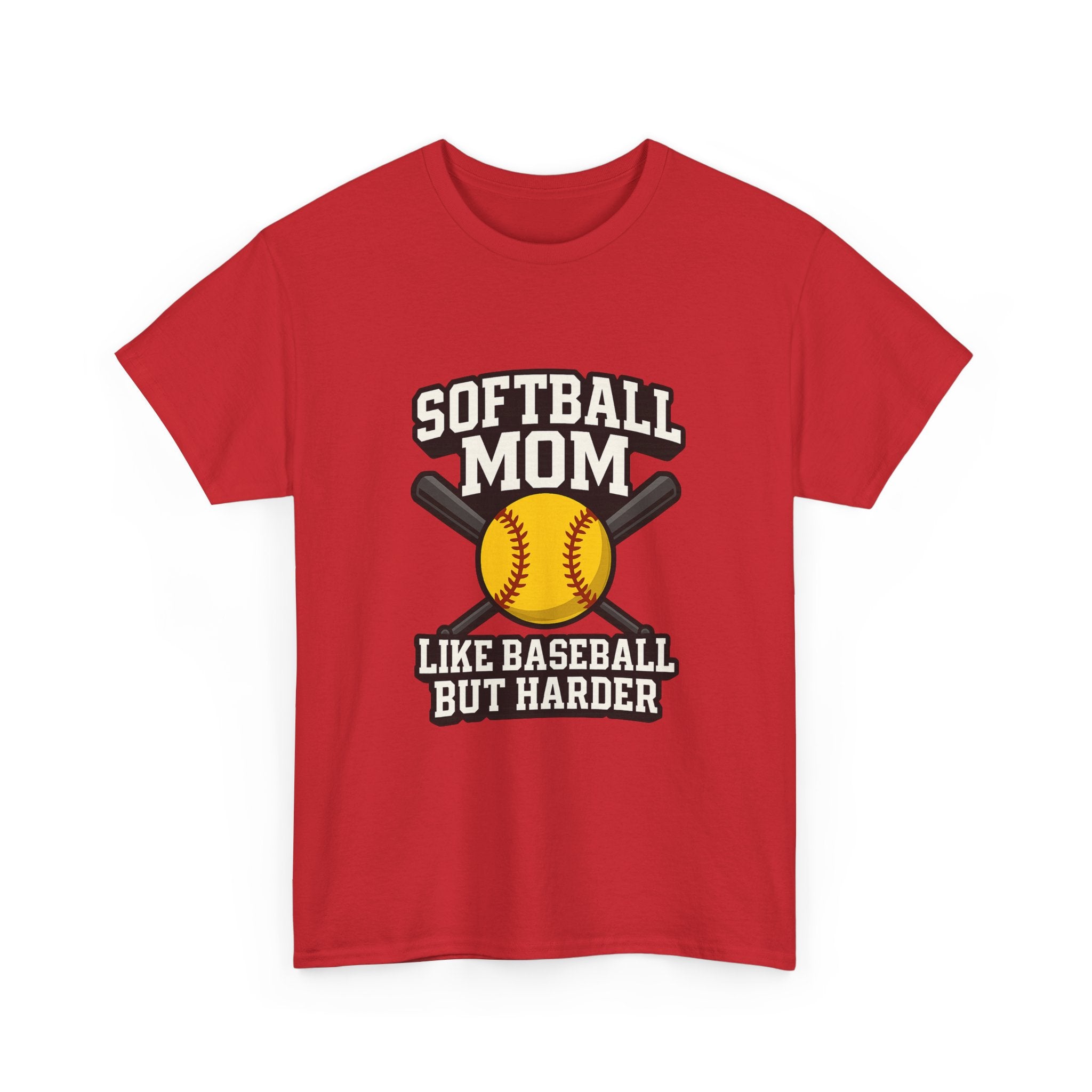 Softball Mom Like Baseball But Harder T-Shirt | Gift for Mom | Graphic Tee