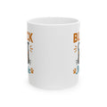 Black Cat Familiar Vibes Coffee Mug | Cat Witch Humor Gift | Ceramic Mug