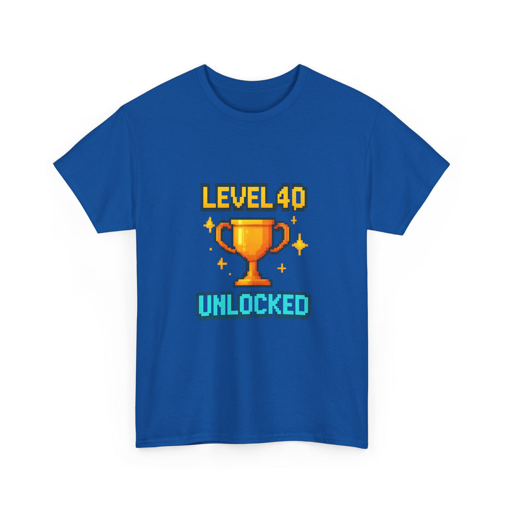Level 40 Unlocked T-Shirt | Unique Gift | Graphic Tee