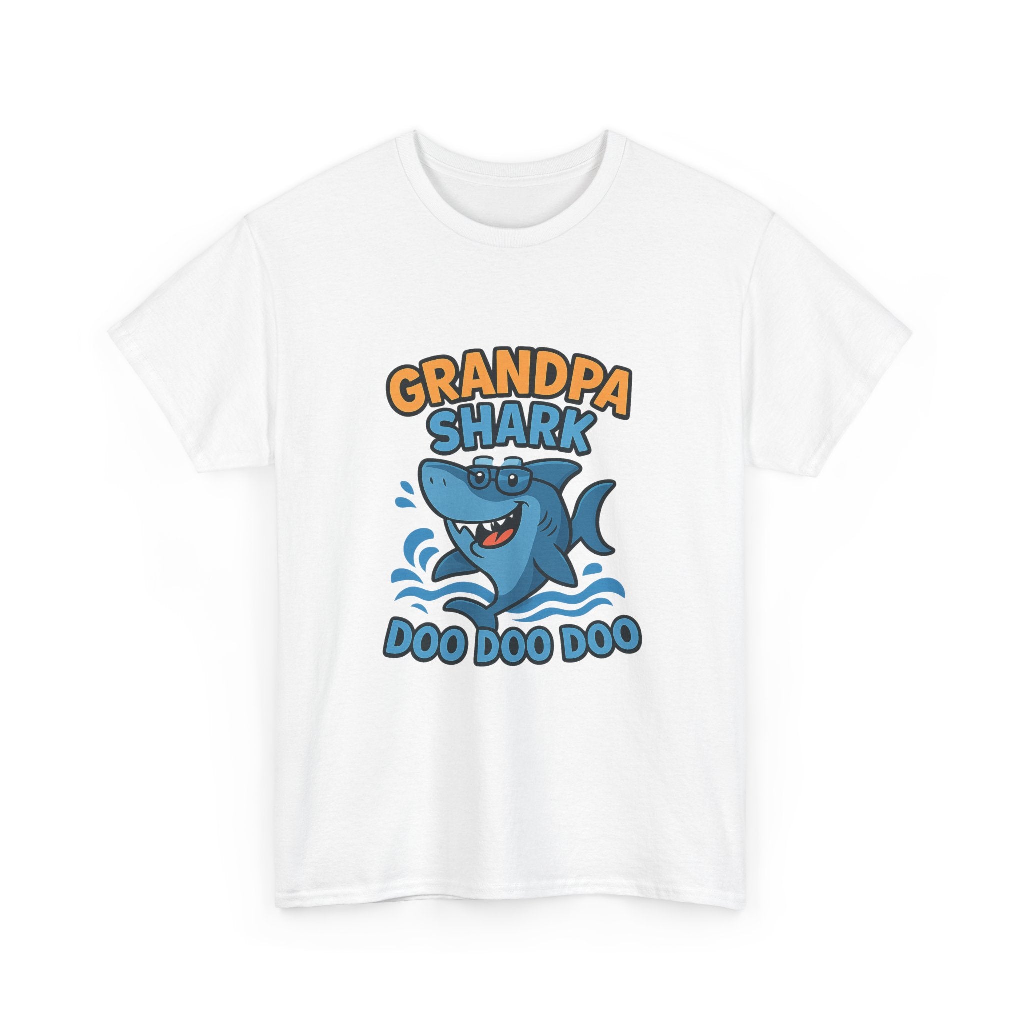 Grandpa Shark Doo Doo Family T-Shirt | Gift for Grandpa | Graphic Tee