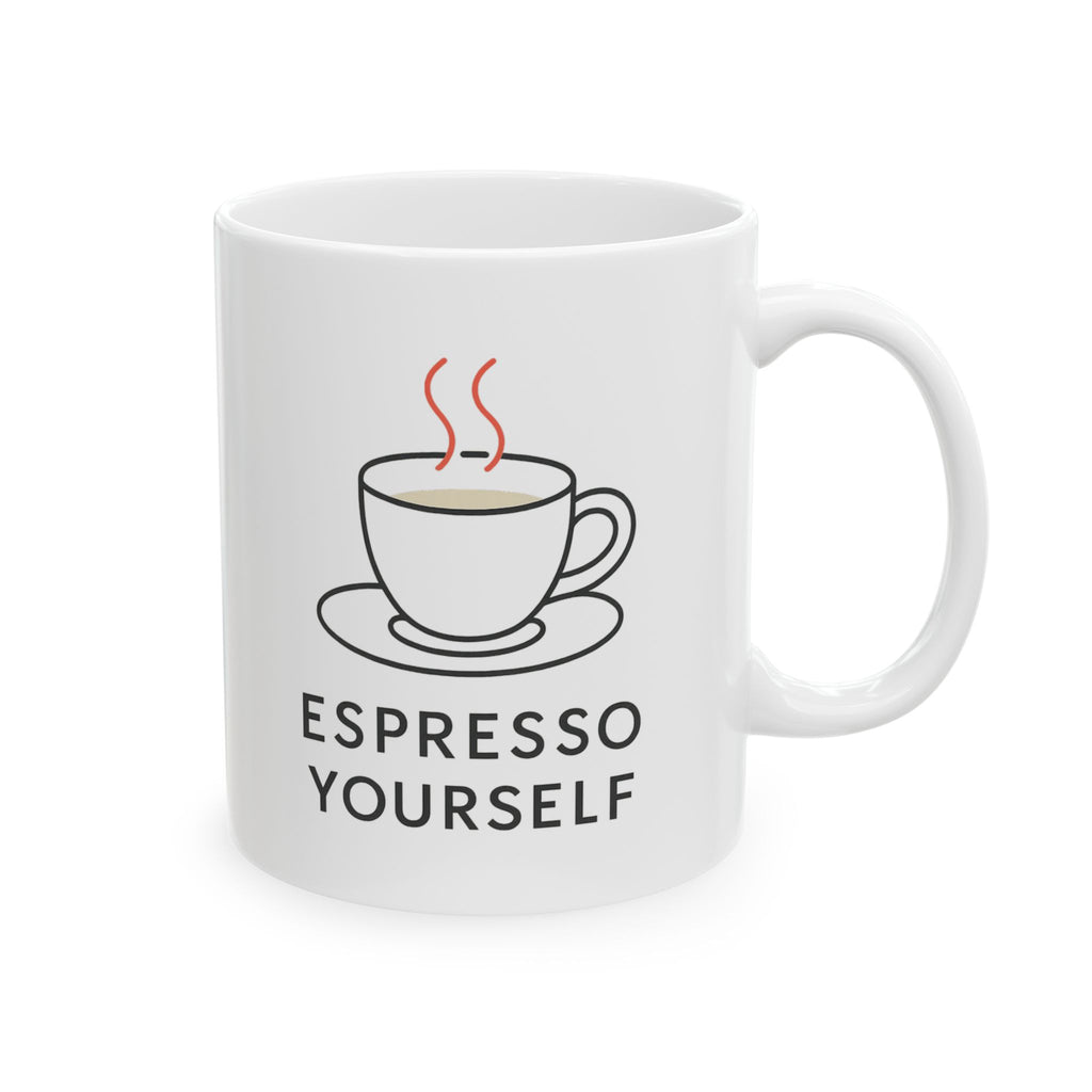 Espresso Yourself No Decaf Allowed Coffee Mug | Coffee Lover Gift | Ceramic Mug