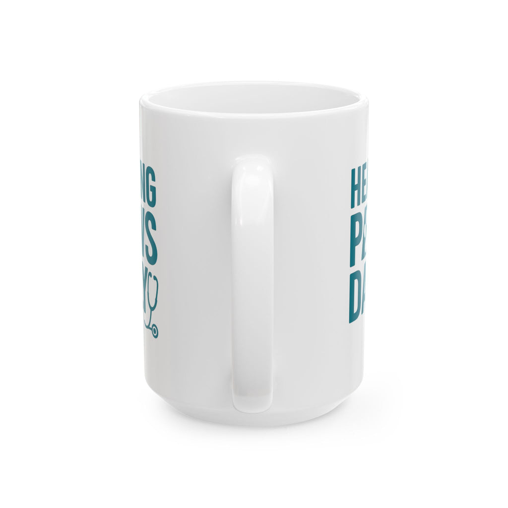 Veterinary Technician Healing Paws Daily Coffee Mug | Unique Gift | Ceramic Mug