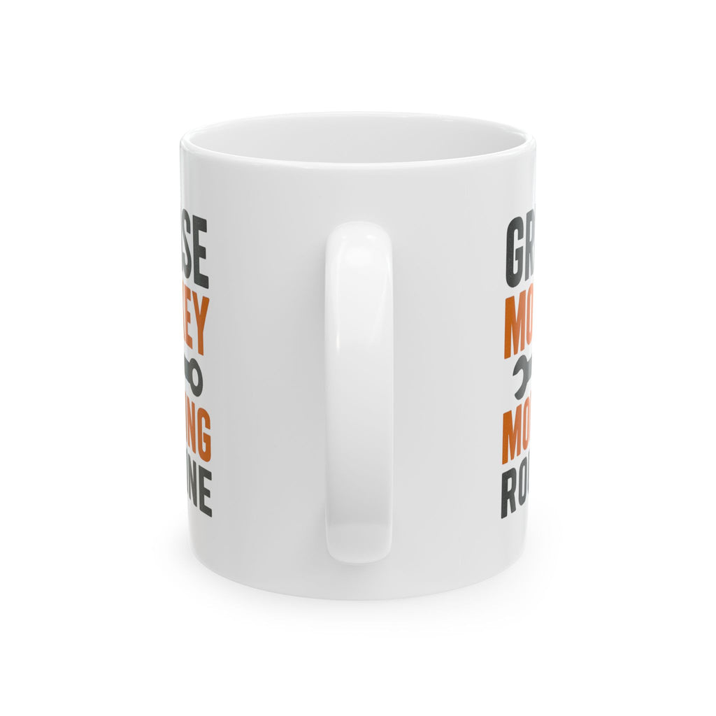 Mechanic Grease Monkey Morning Routine Coffee Mug | Mechanic Gift | Ceramic Mug