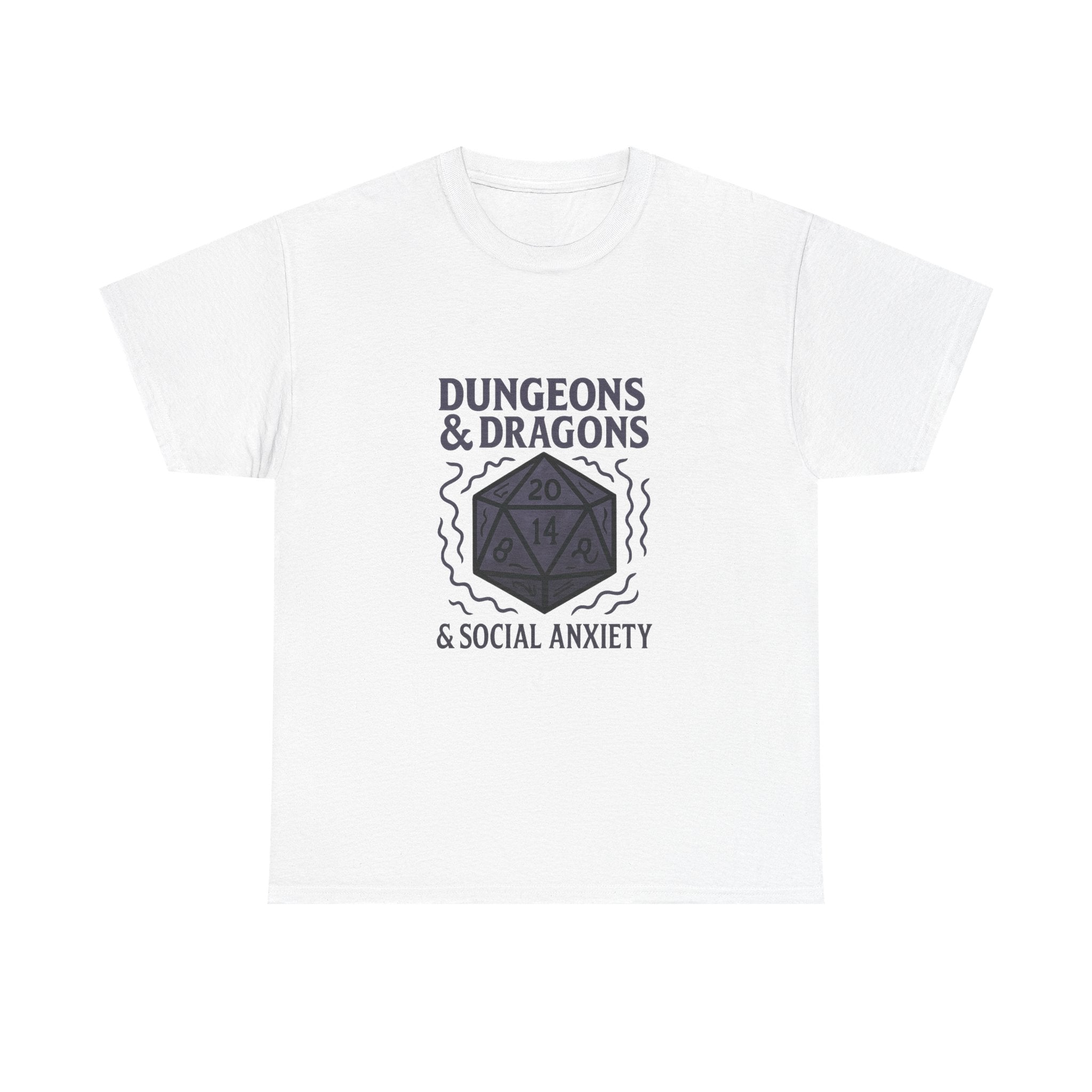 Dungeons And Dragons And Social Anxiety T-Shirt | Unique Gift | Graphic Tee