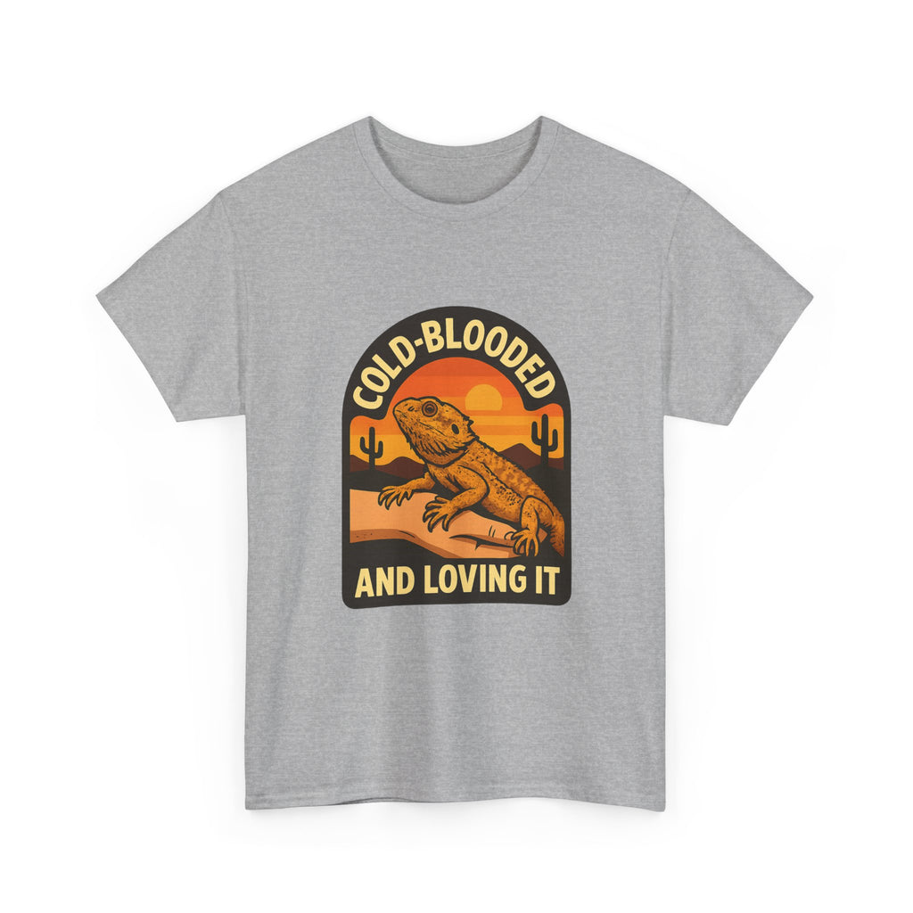 Bearded Dragon Dad Cold-Blooded And Loving It T-Shirt