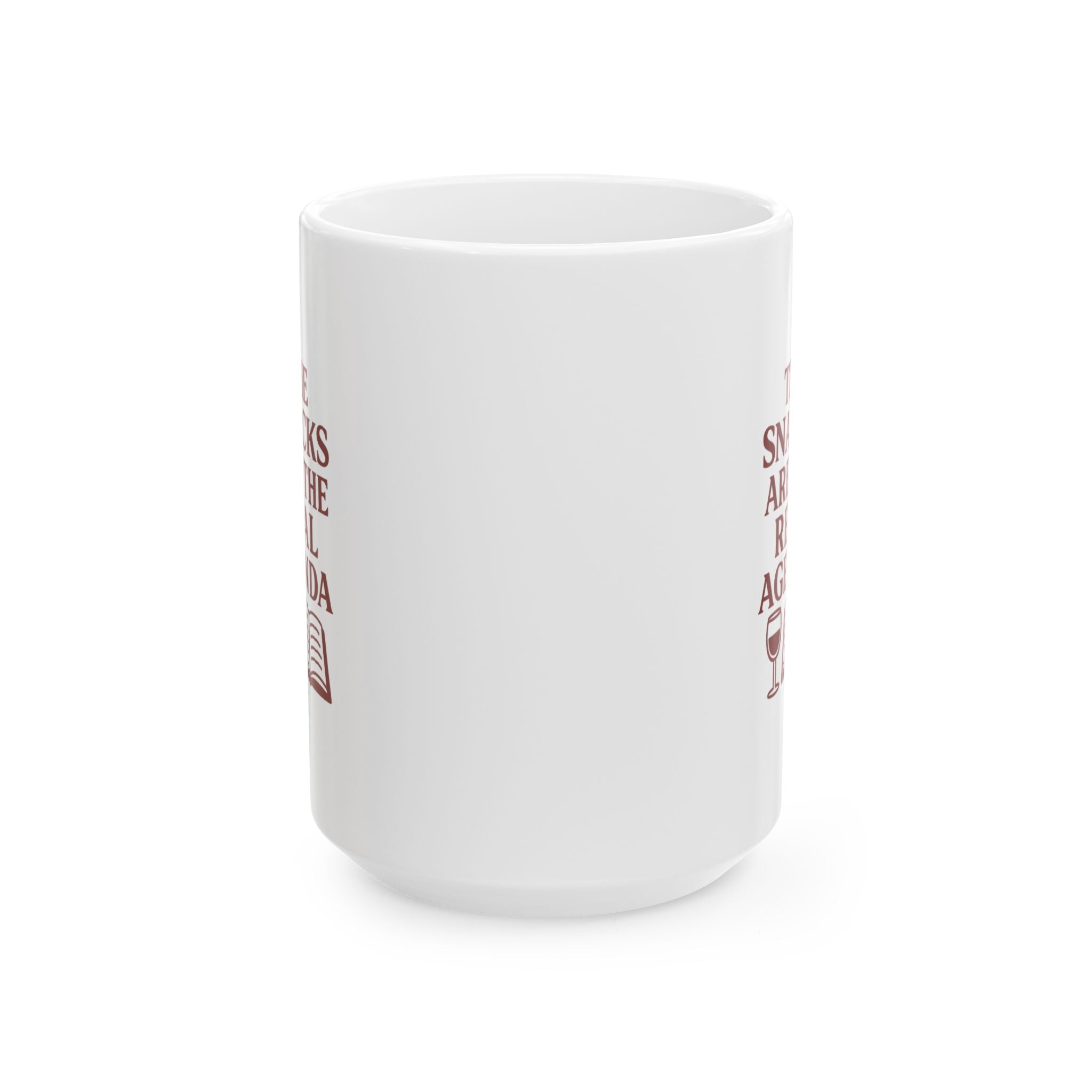 Book Club Host The Snacks Are The Real Agenda Coffee Mug | Unique Gift | Ceramic Mug