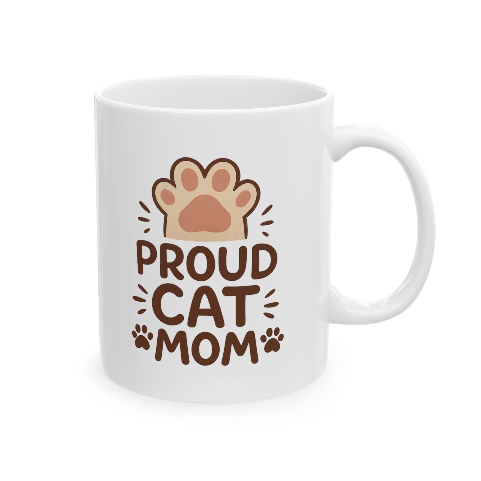 Proud Cat Mom Coffee Mug | Cat Lover Gift | Ceramic Mug