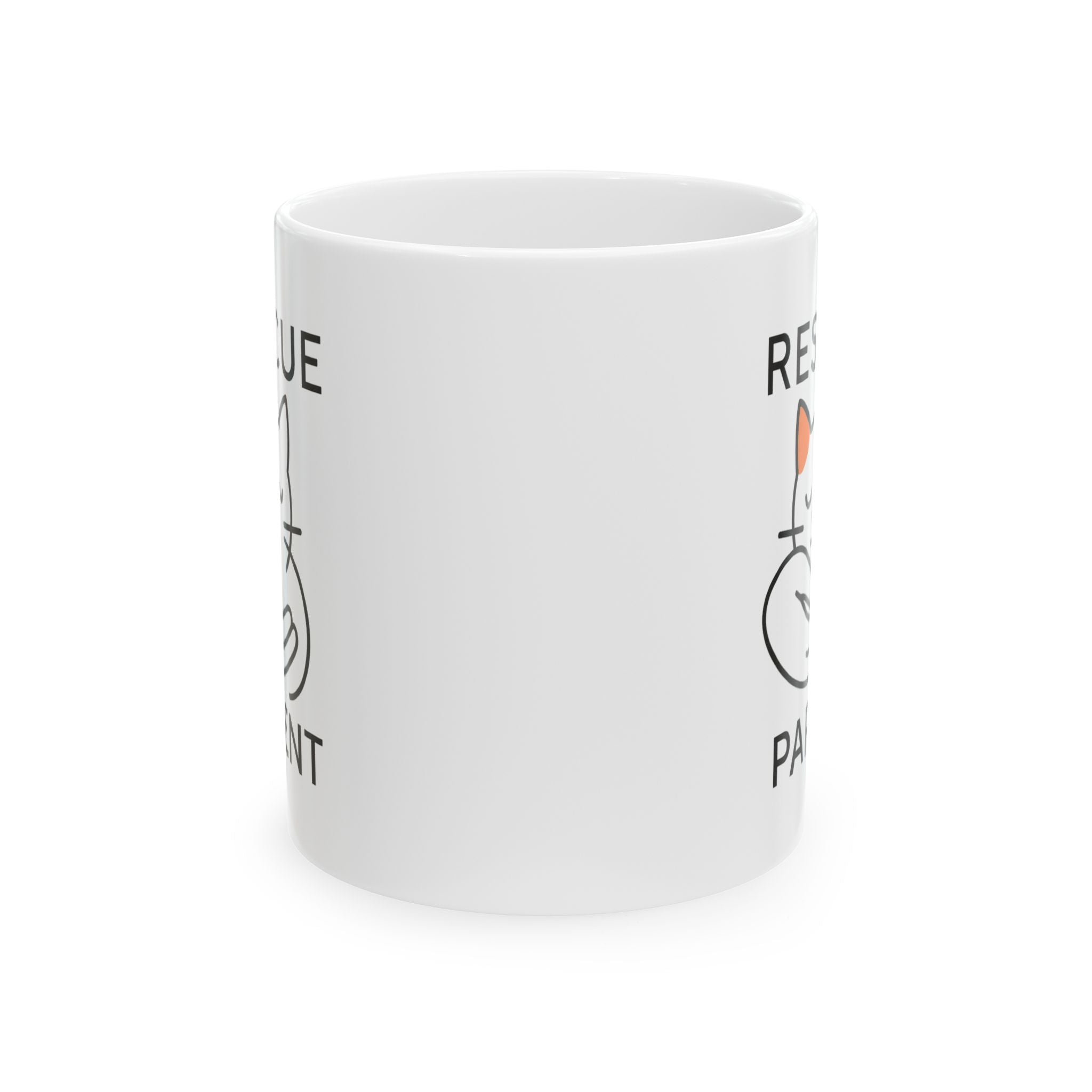Rescue Cat Mom Proud Of It Coffee Mug | Rescue Pet Gift | Ceramic Mug