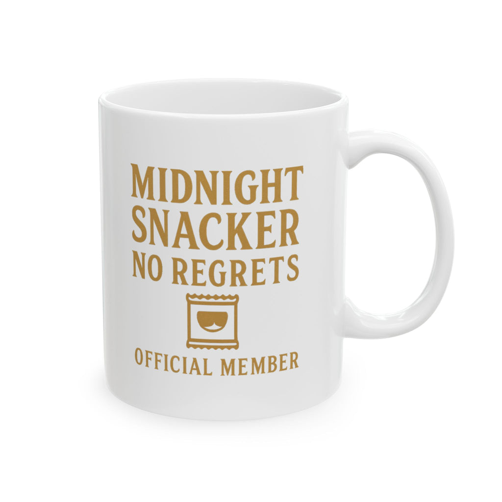 Midnight Snacker No Regrets Official Member Coffee Mug | Unique Gift | Ceramic Mug