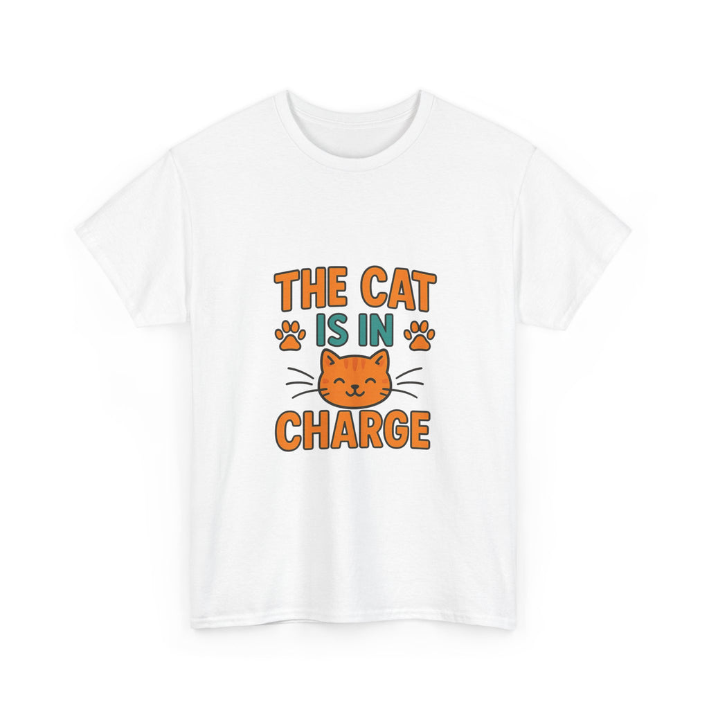 Boss Is The Cat T-Shirt | Funny Pet Humor | Graphic Tee