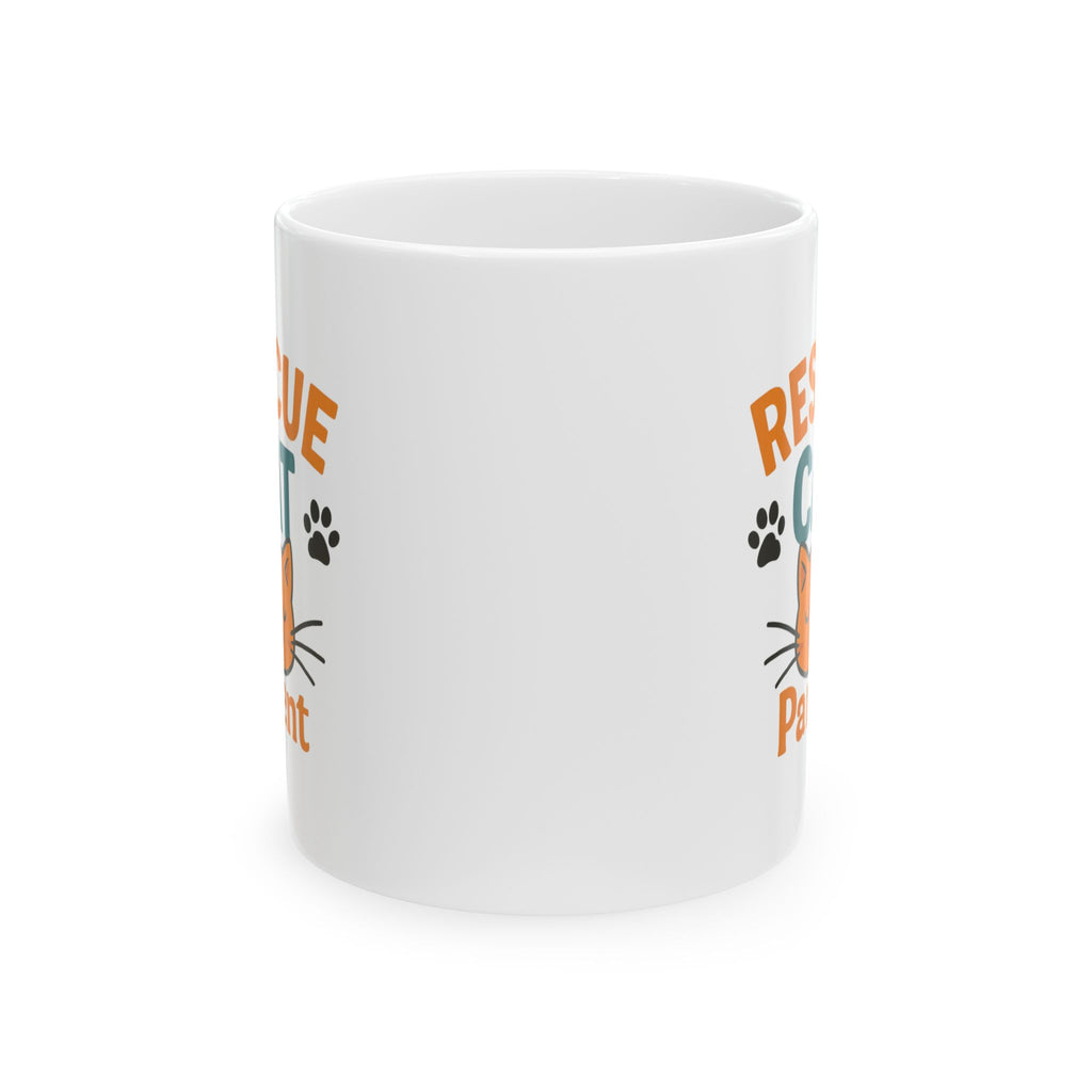 Rescue Cat Changed My Life Coffee Mug | Adoption Gift | Ceramic Mug