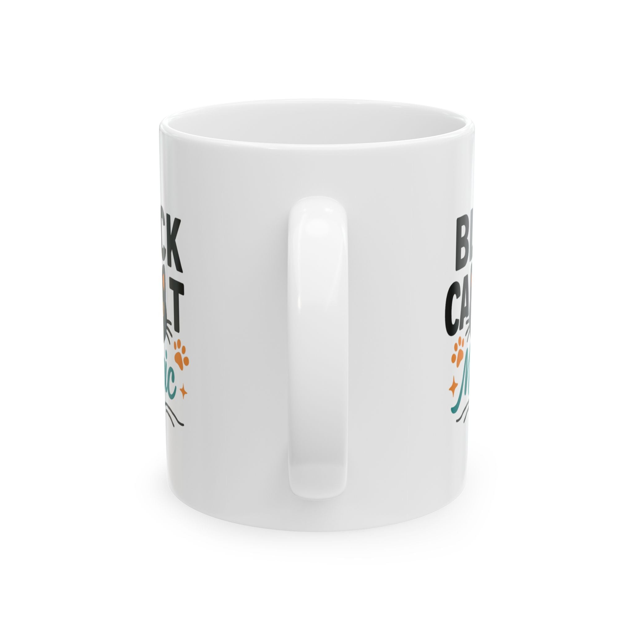 Black Cat Approved This Message Coffee Mug | Cat Humor Gift | Ceramic Mug