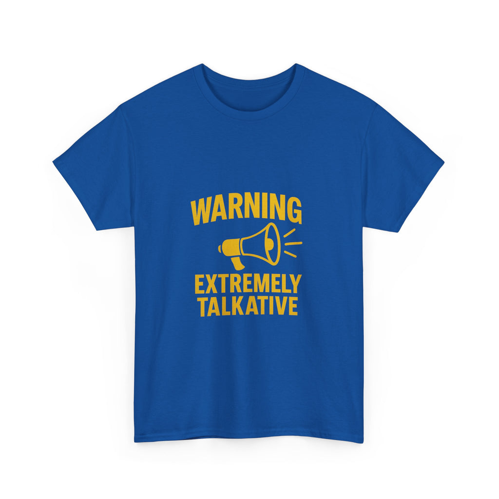 Extrovert Warning Extremely Talkative T-Shirt | Unique Gift | Graphic Tee
