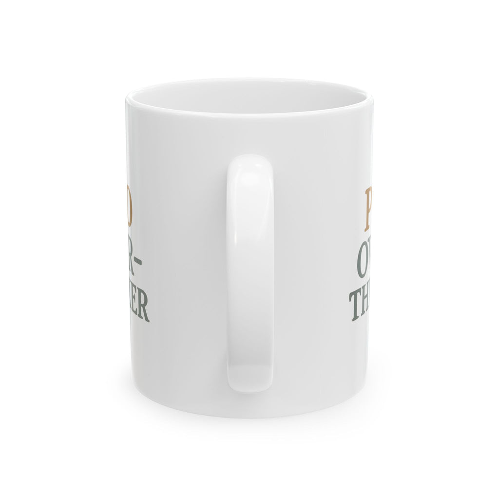 Warning Overthinking In Progress Coffee Mug | Funny Anxiety Gift | Ceramic Mug