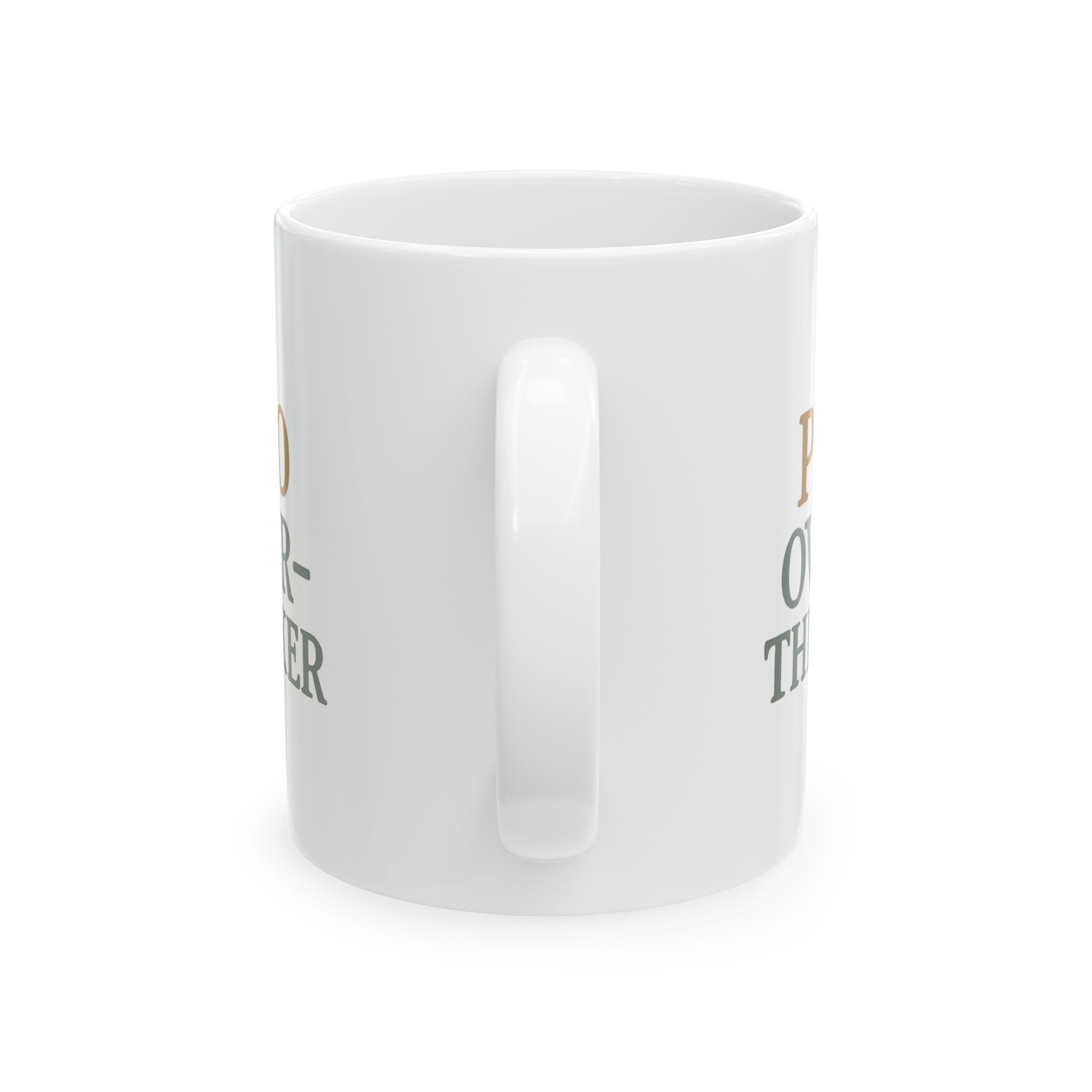 Warning Overthinking In Progress Coffee Mug | Funny Anxiety Gift | Ceramic Mug