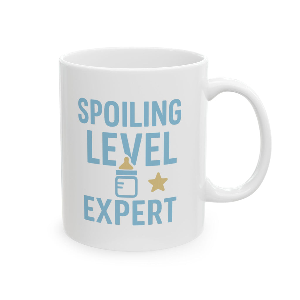 New Grandparents Spoiling Level Expert Coffee Mug | Gift for Grandpa | Ceramic Mug