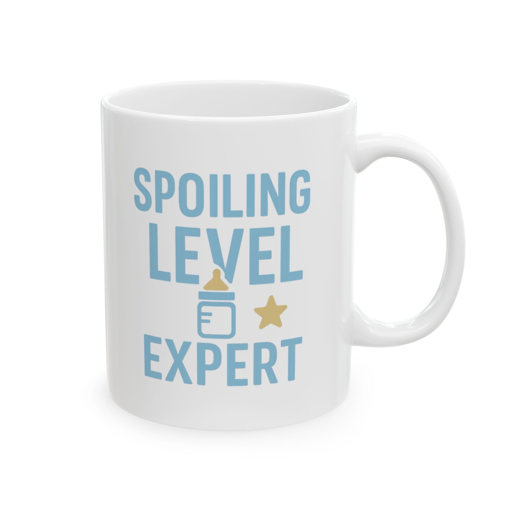 New Grandparents Spoiling Level Expert Coffee Mug | Gift for Grandpa | Ceramic Mug