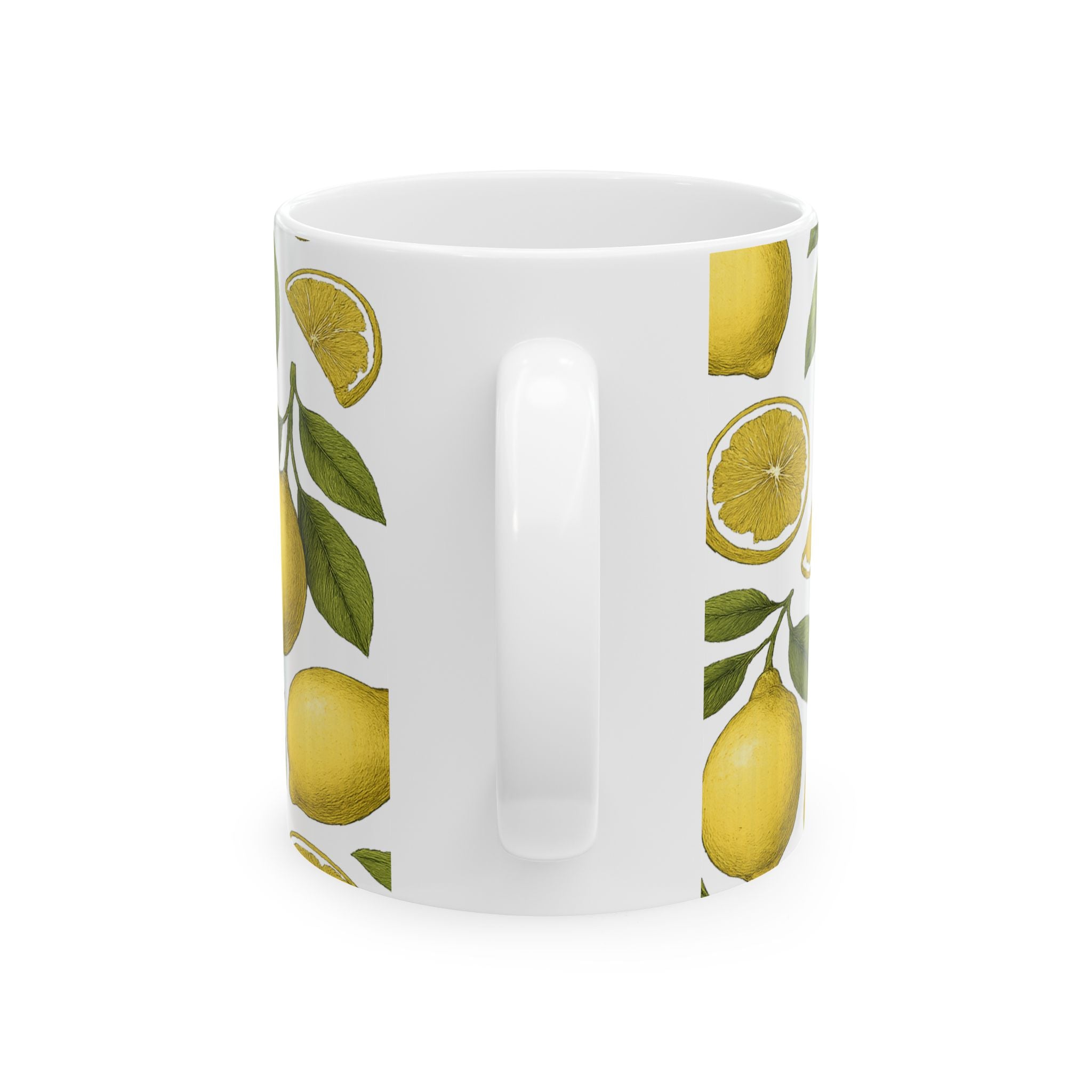 Botanical Lemons Full Wrap Coffee Mug | Fruit Gift | Ceramic Mug