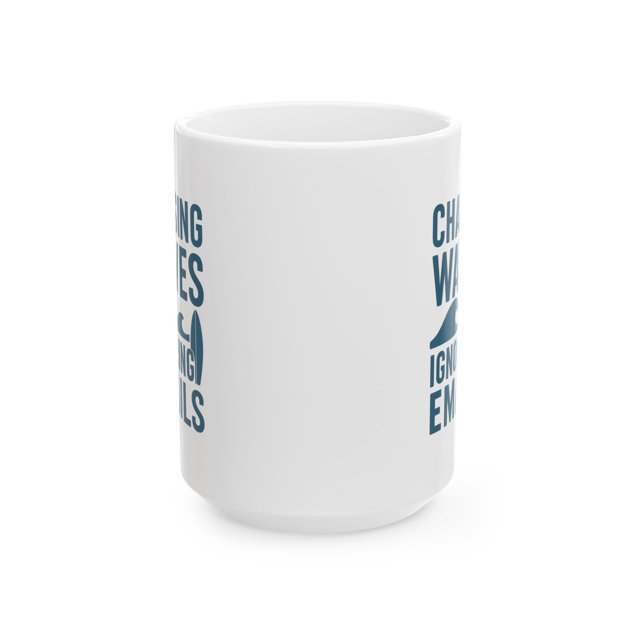 Surfer Chasing Waves And Ignoring Emails Coffee Mug | Unique Gift | Ceramic Mug