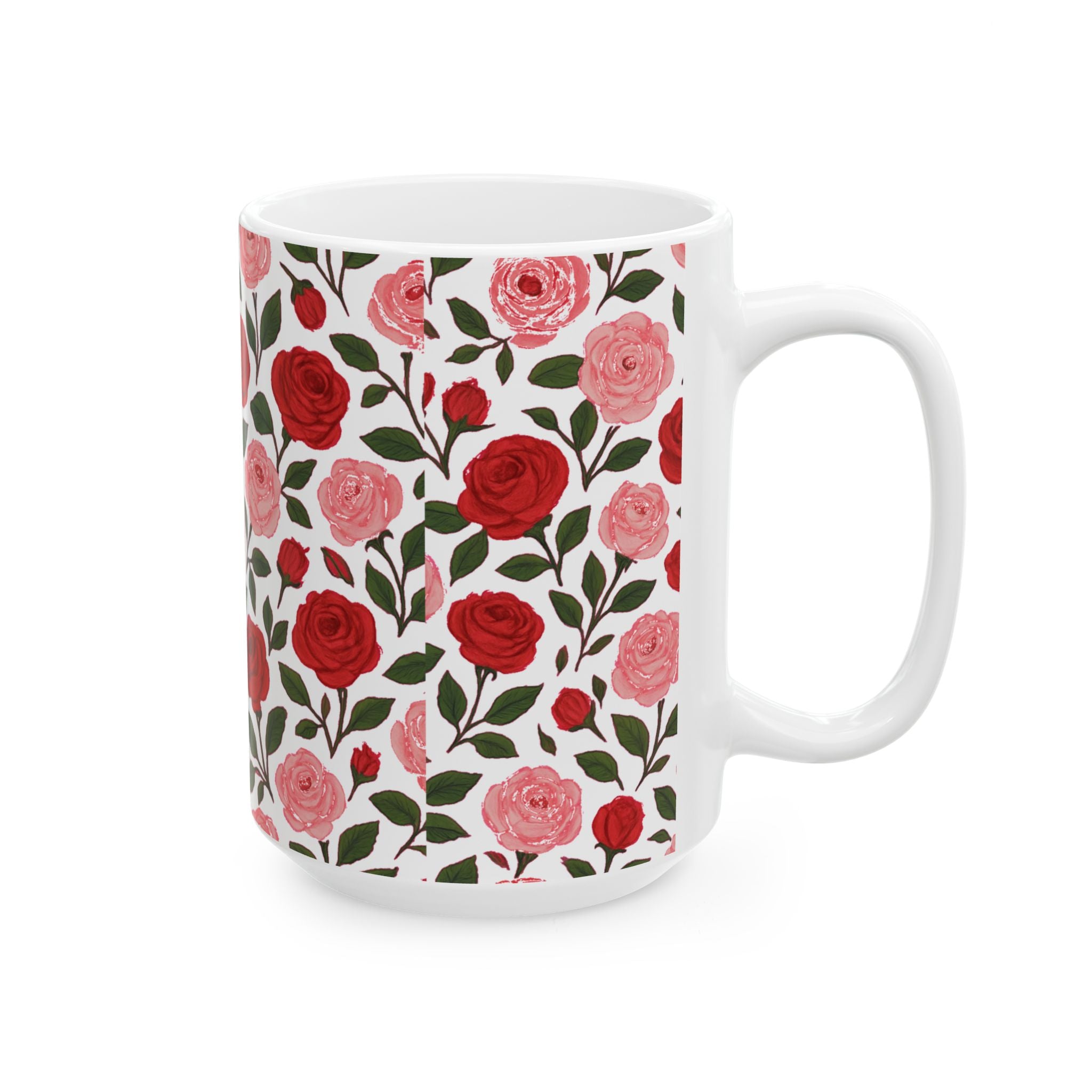 Pink Roses Coffee Mug | Unique Gift | Ceramic Mug