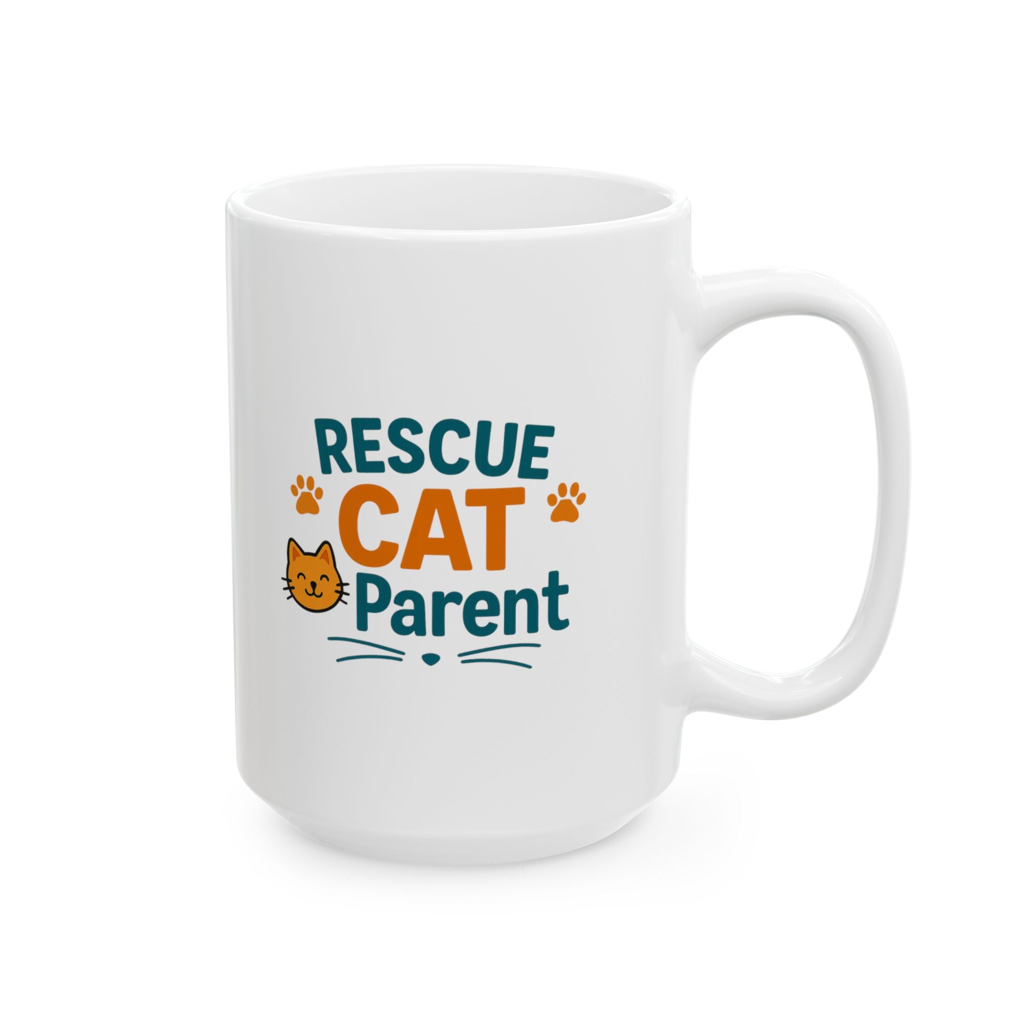 Rescue Cats Have The Best Personalities Coffee Mug | Cat Adoption Gift | Ceramic Mug