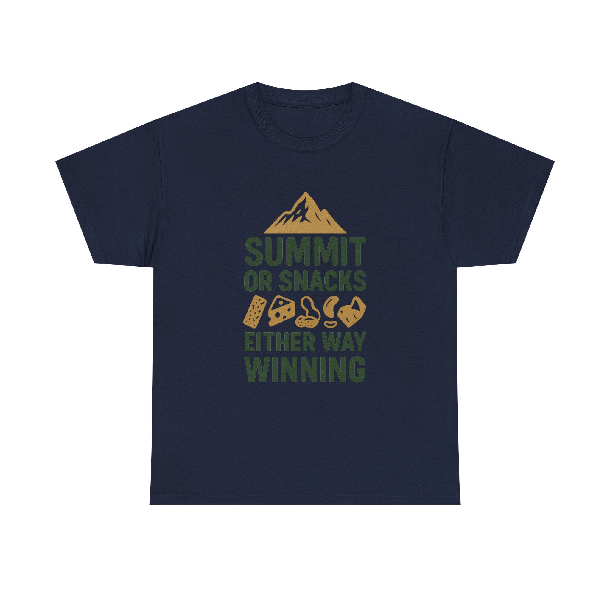 Hiking Dad Summit Or Snacks Either Way Winning T-Shirt | Gift for Dad | Graphic Tee
