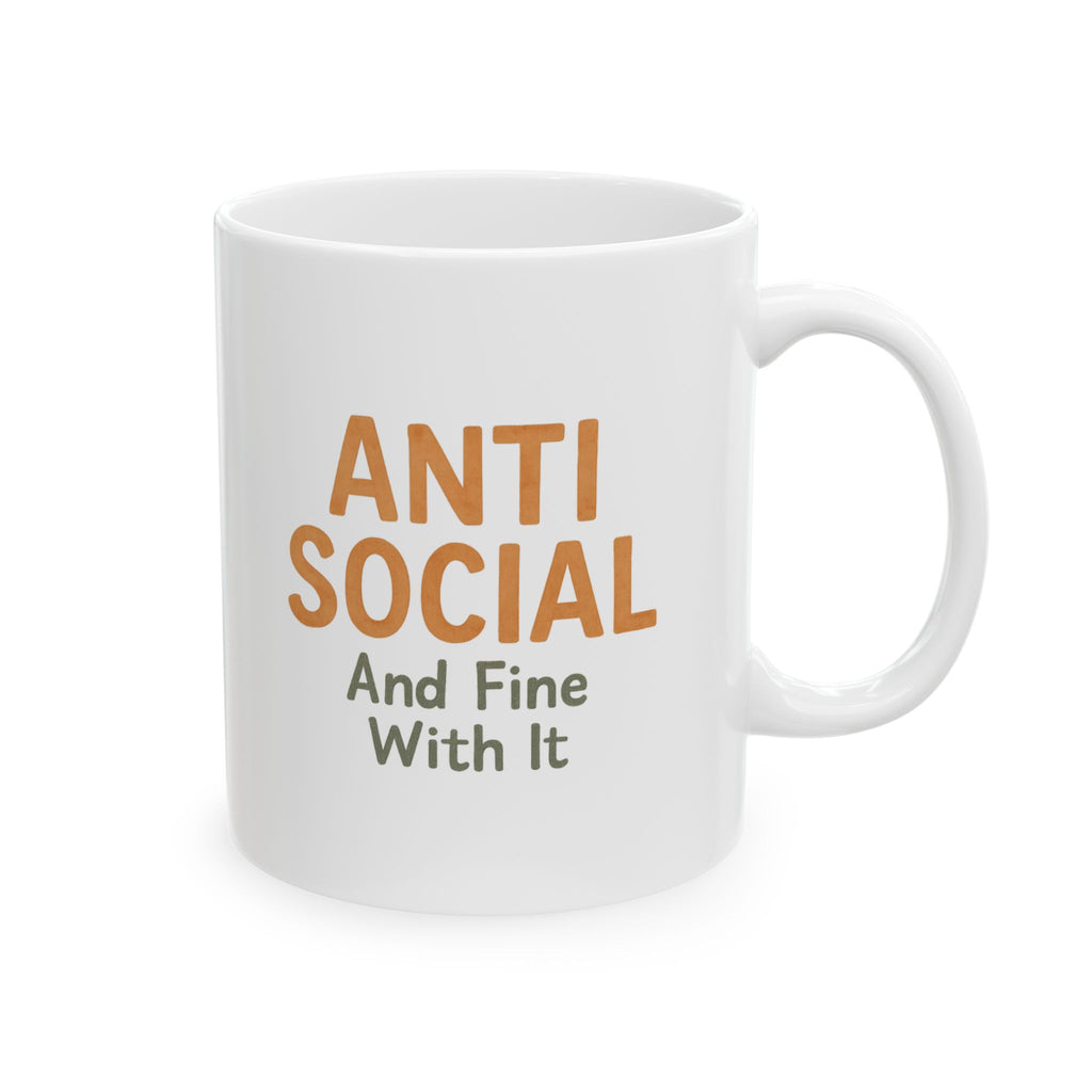Warning Anti Social Mode Engaged Coffee Mug | Funny Gift | Ceramic Mug