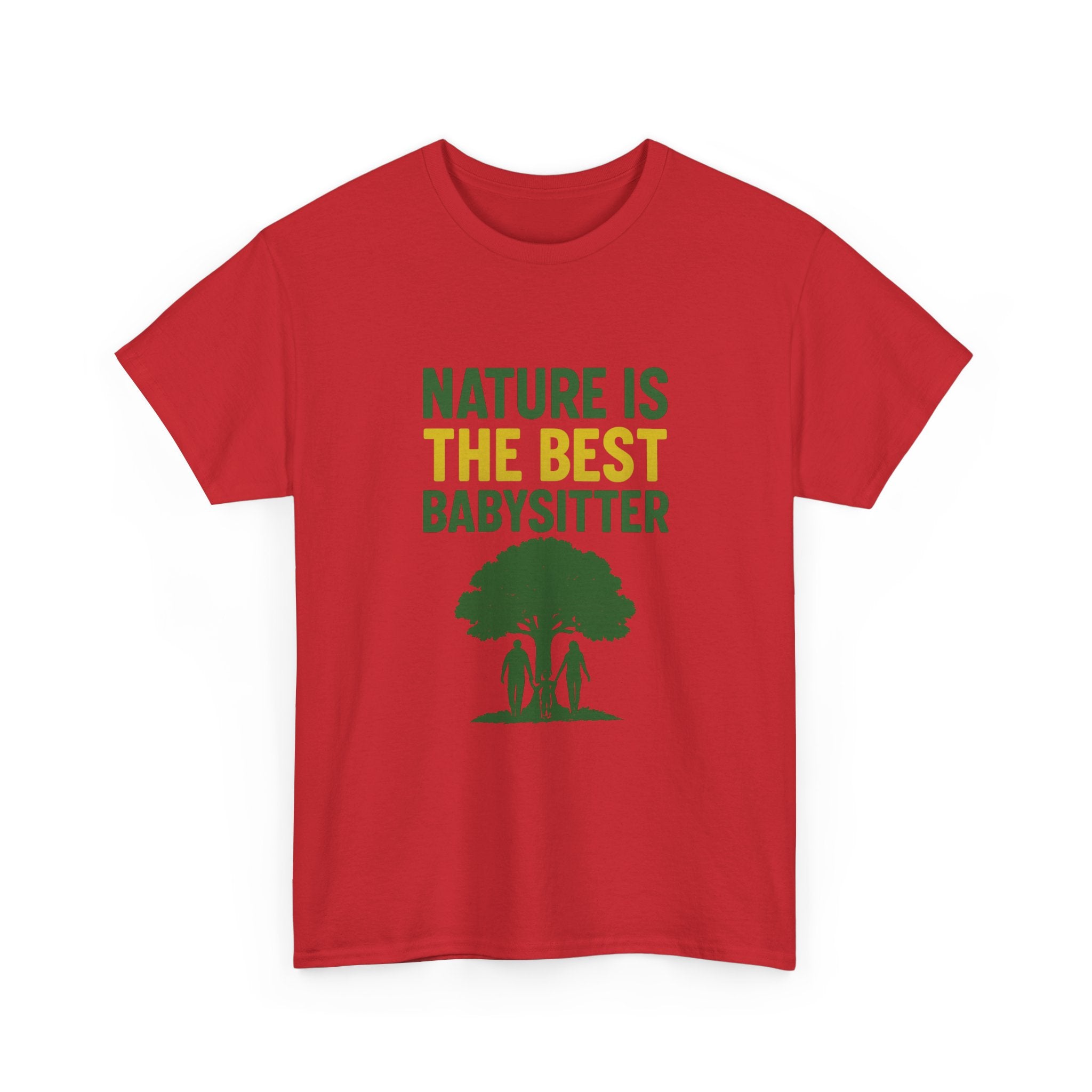 Hiking Mom Nature Is The Best Babysitter T-Shirt | Gift for Mom | Graphic Tee