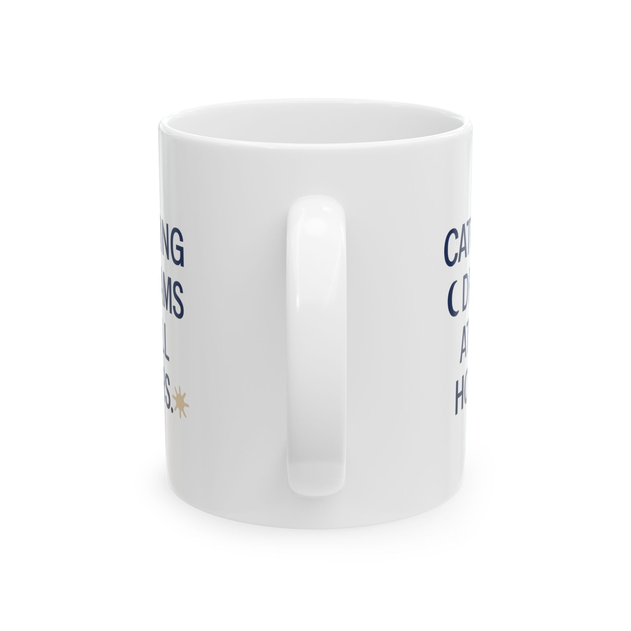 Nurse Midwife Catching Dreams At All Hours Coffee Mug | Cat Lover Gift | Ceramic Mug