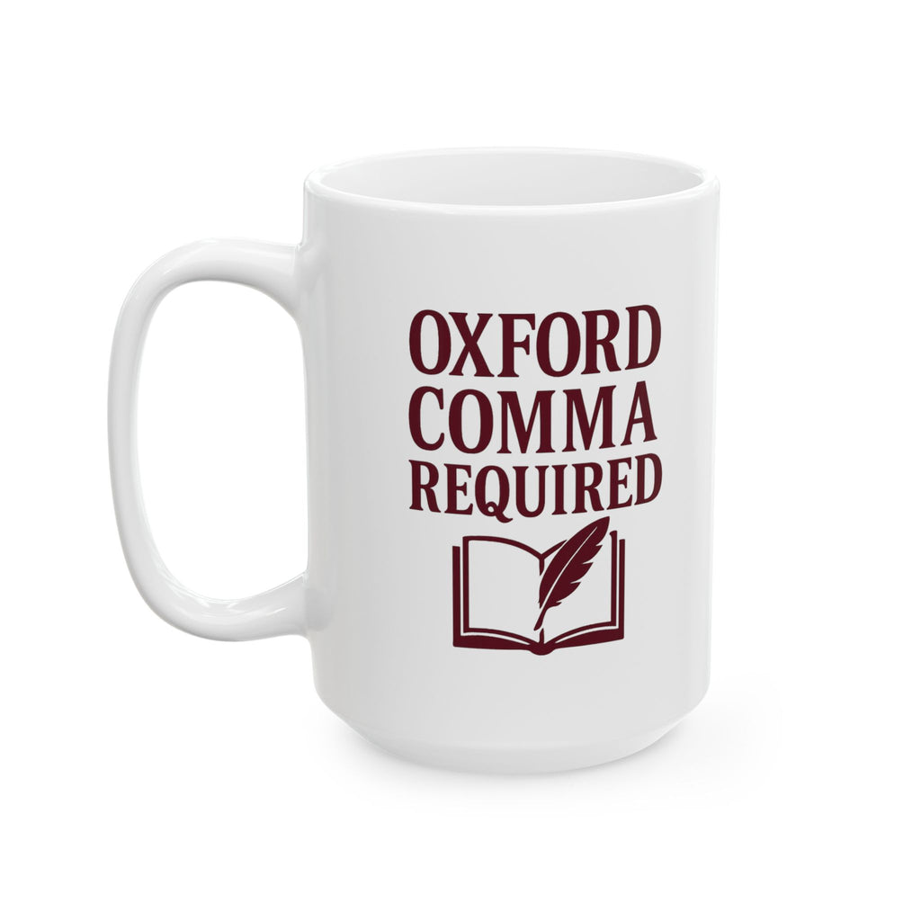English Teacher Oxford Comma Required Coffee Mug | Teacher Gift | Ceramic Mug